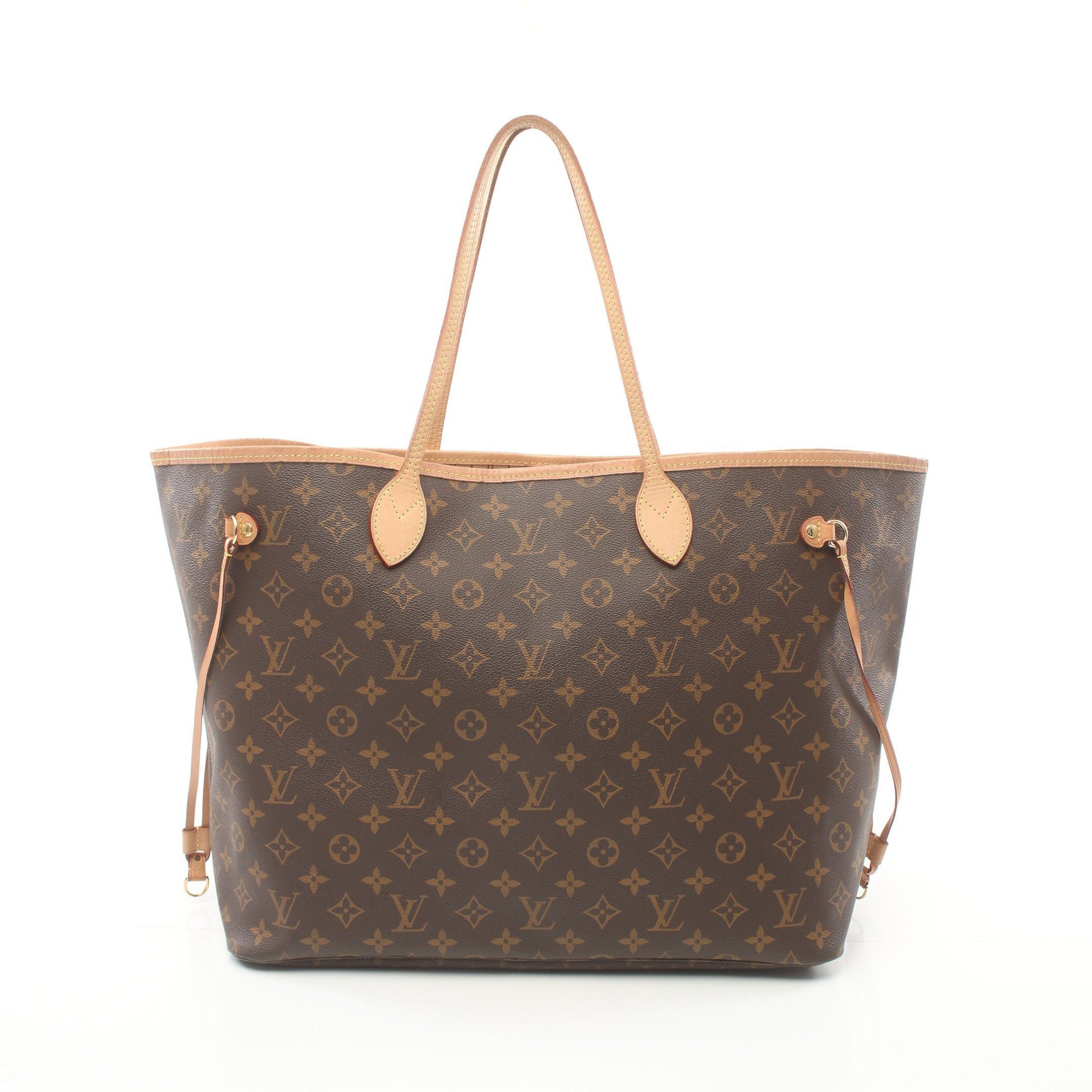 Louis Vuitton Louis Vuitton Neverfull Gm Monogram Shoulder Bag Tote Leather Brown Size ONE SIZE - 1 Thumbnail