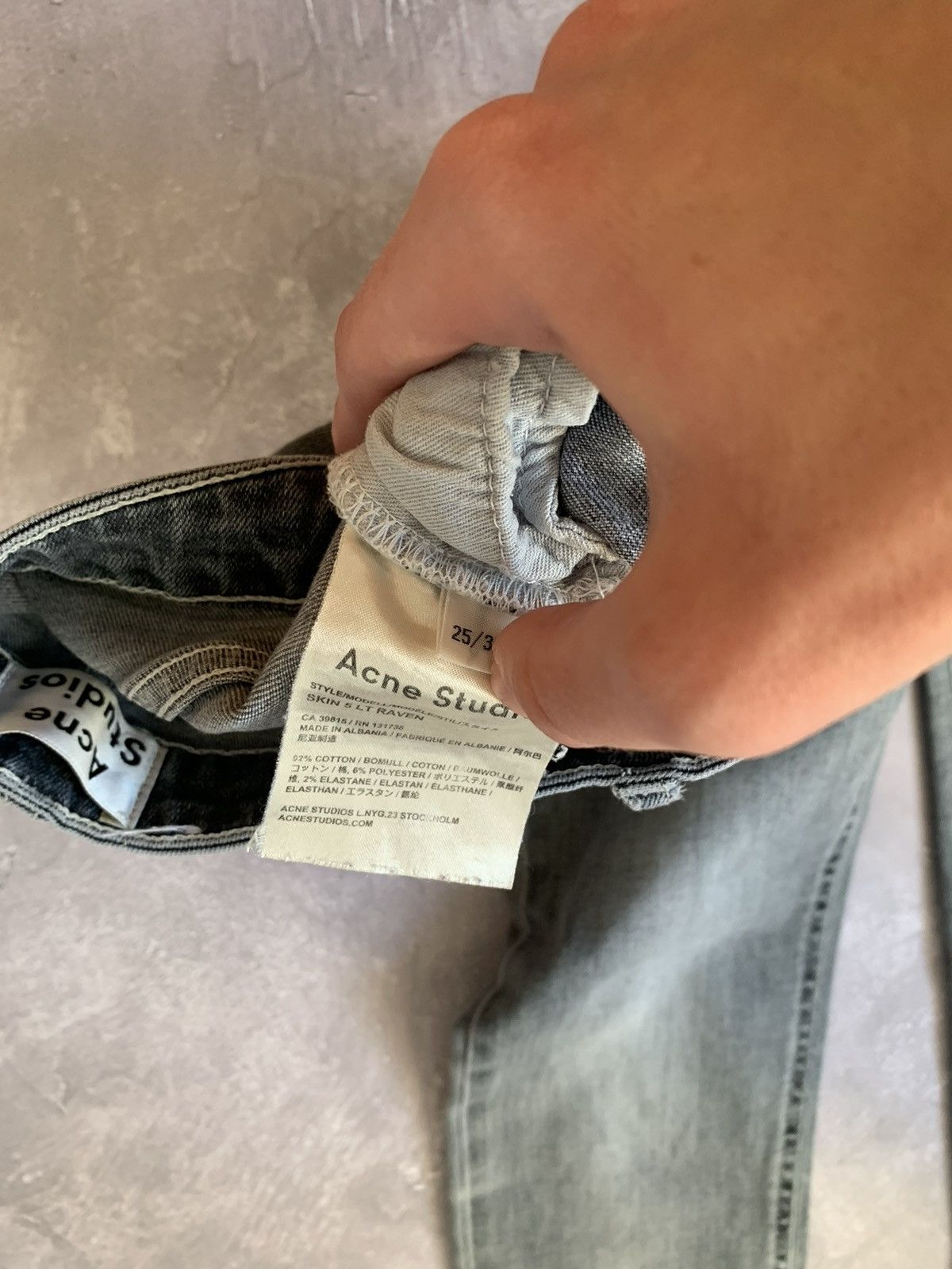 Acne Studios Acne Studios Skin 5 LT USD Grey Jeans Size 25" / US 0 / IT 36 - 4 Thumbnail