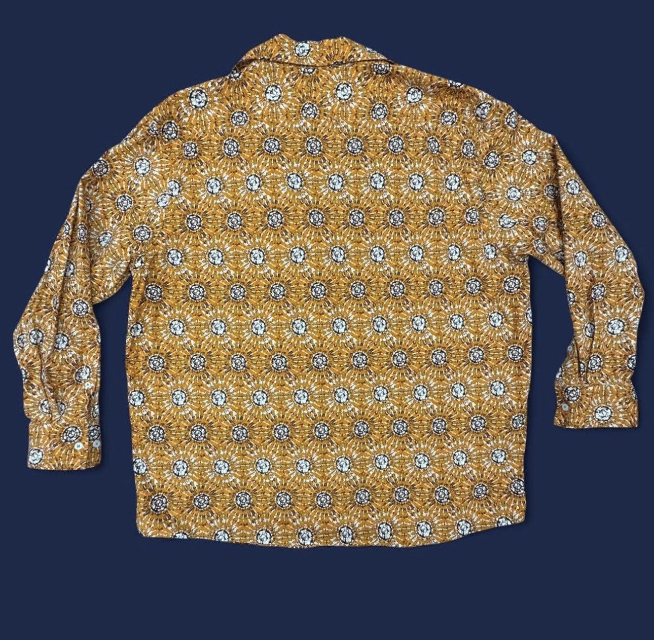 Cremieux Cremieux Premium Denim 2XB Medallion Print Chambray Contrast Size US XXL / EU 58 / 5 - 4 Thumbnail
