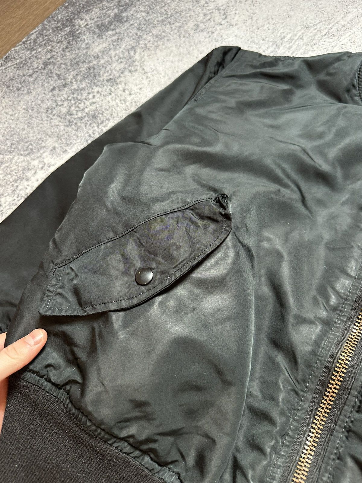Alpha Industries Vintage 80s Alpha Industries MA-1 Reversible Bomber Jacket Size US XL / EU 56 / 4 - 6 Thumbnail