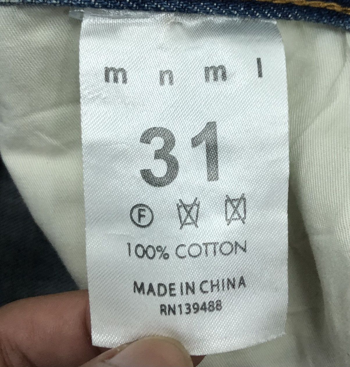 Vintage Vintage mnml Denim Pants Size US 33 - 15 Thumbnail