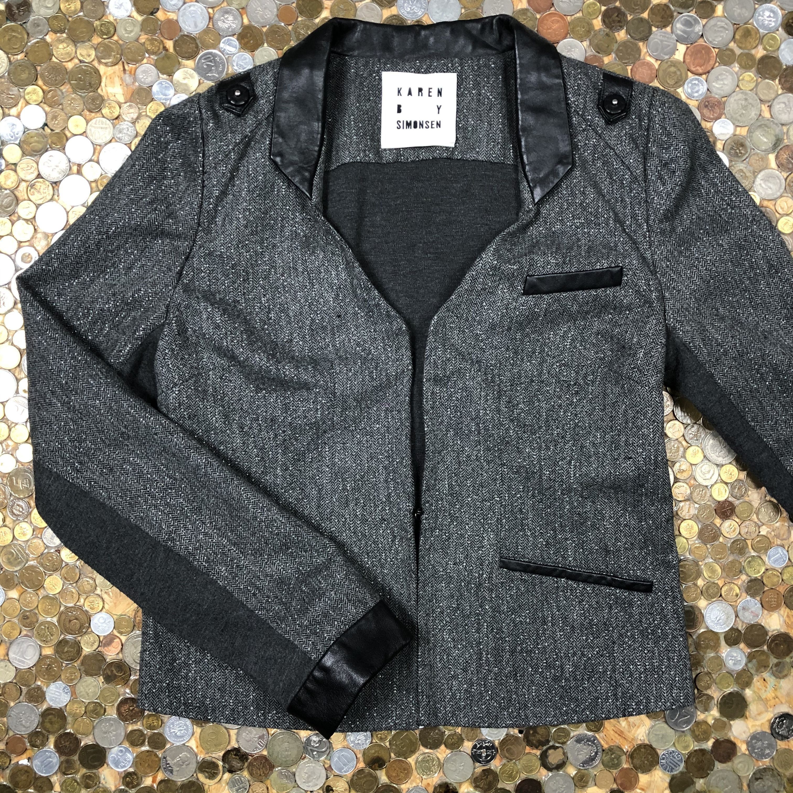 Vintage Karen By Simonsen blazer light jacket Size L / US 10 / IT 46 - 1 Thumbnail