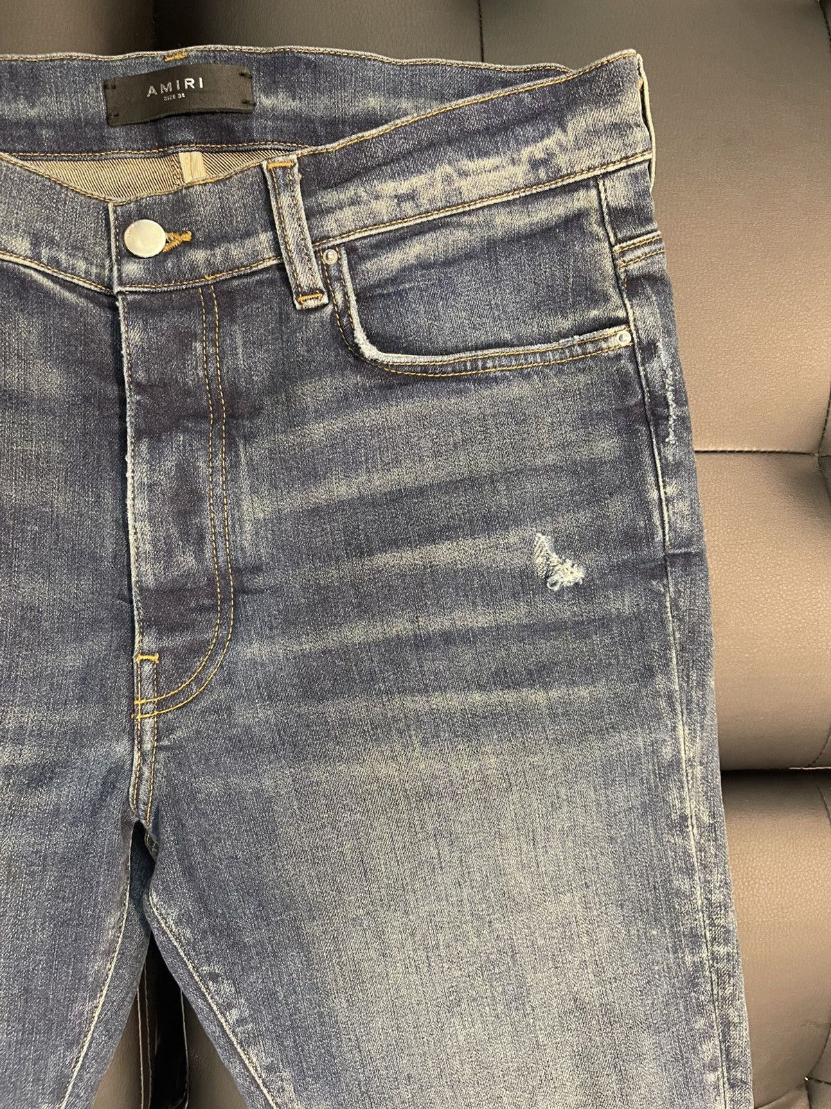 Amiri Size 34 - Amiri Plain Skinny Blue Denim Retail $1,090 Size US 34 / EU 50 - 4 Thumbnail