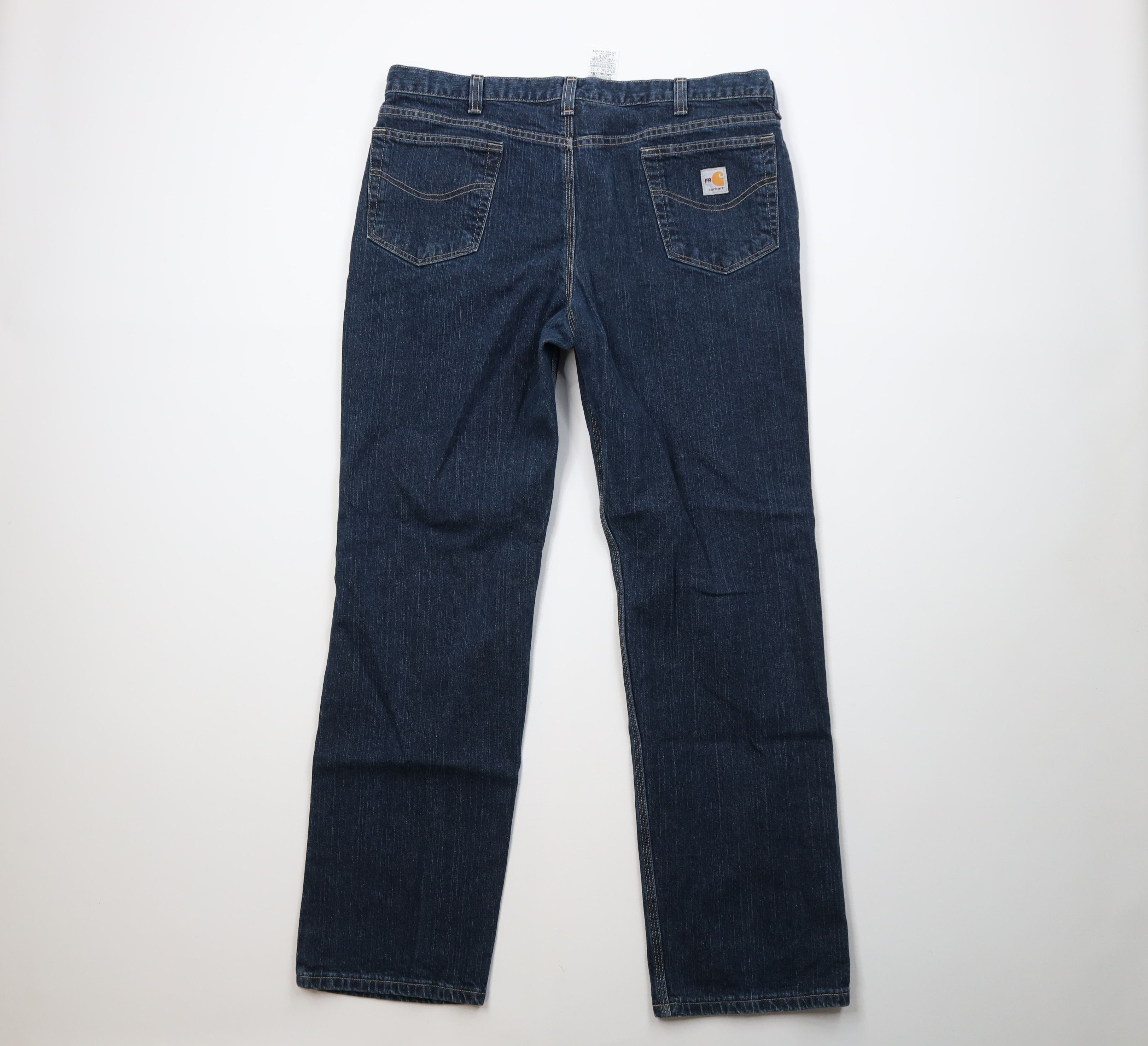 Carhartt Vintage Carhartt FR Resistant Wide Leg Dungaree Jeans Blue Size US 40 / EU 56 - 10 Thumbnail