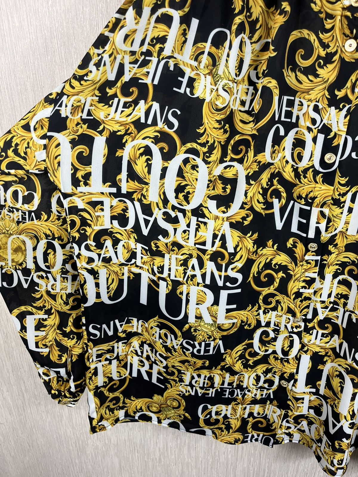 Versace × Versace Jeans Couture Versace Jeans Couture full print shirt gold details monogram Size US L / EU 52-54 / 3 - 19 Thumbnail