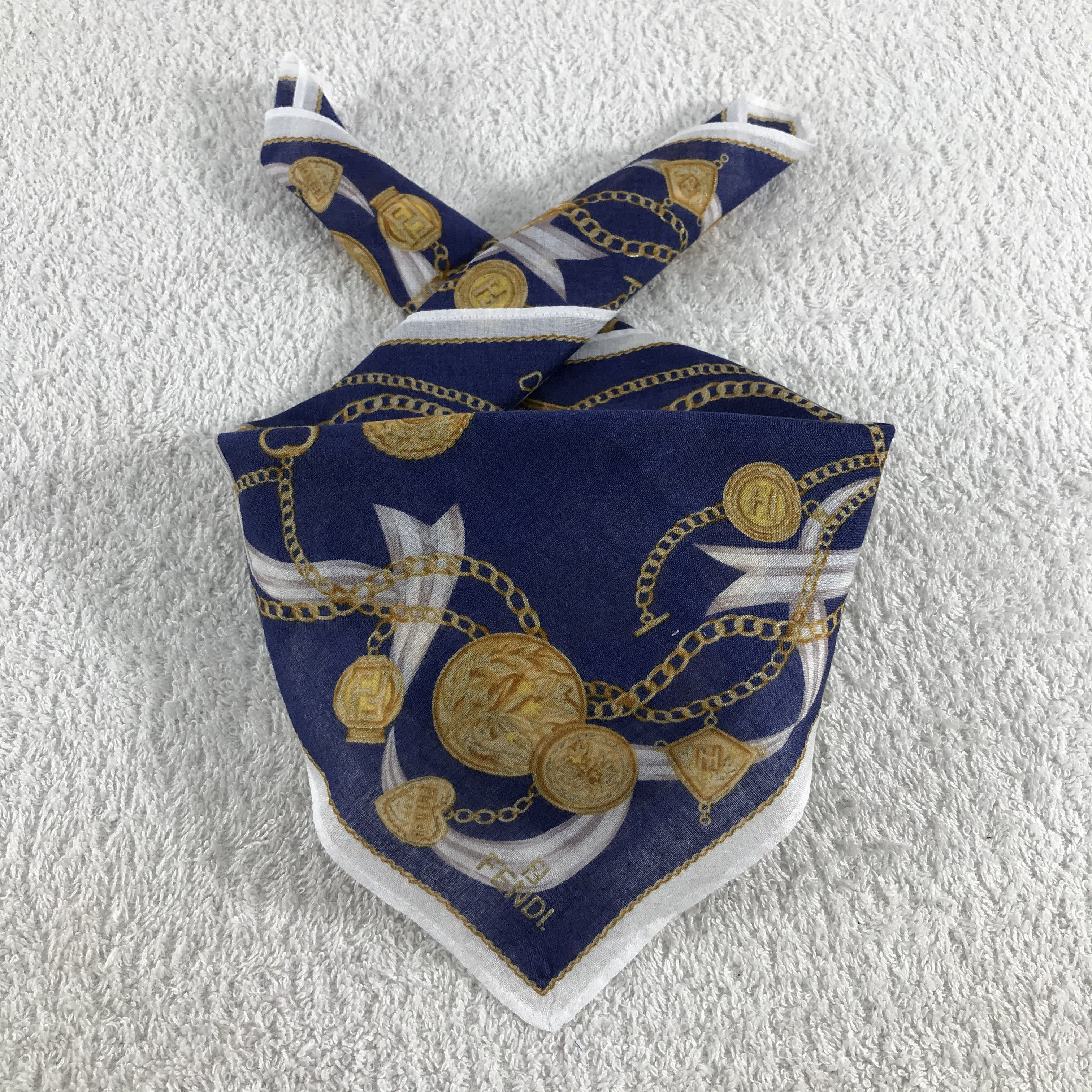 Vintage Fendi Bandana / Handkerchief / Neckerchief - S169 Size ONE SIZE - 3 Thumbnail
