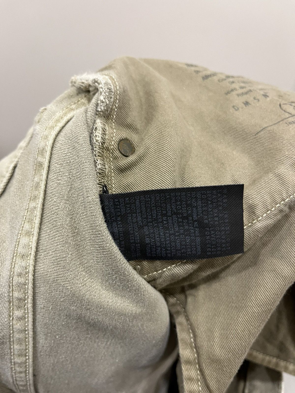 Allsaints Vintage 90s Allsaints Mens Resin Split Pants Beige Chino Size US 36 / EU 52 - 8 Thumbnail