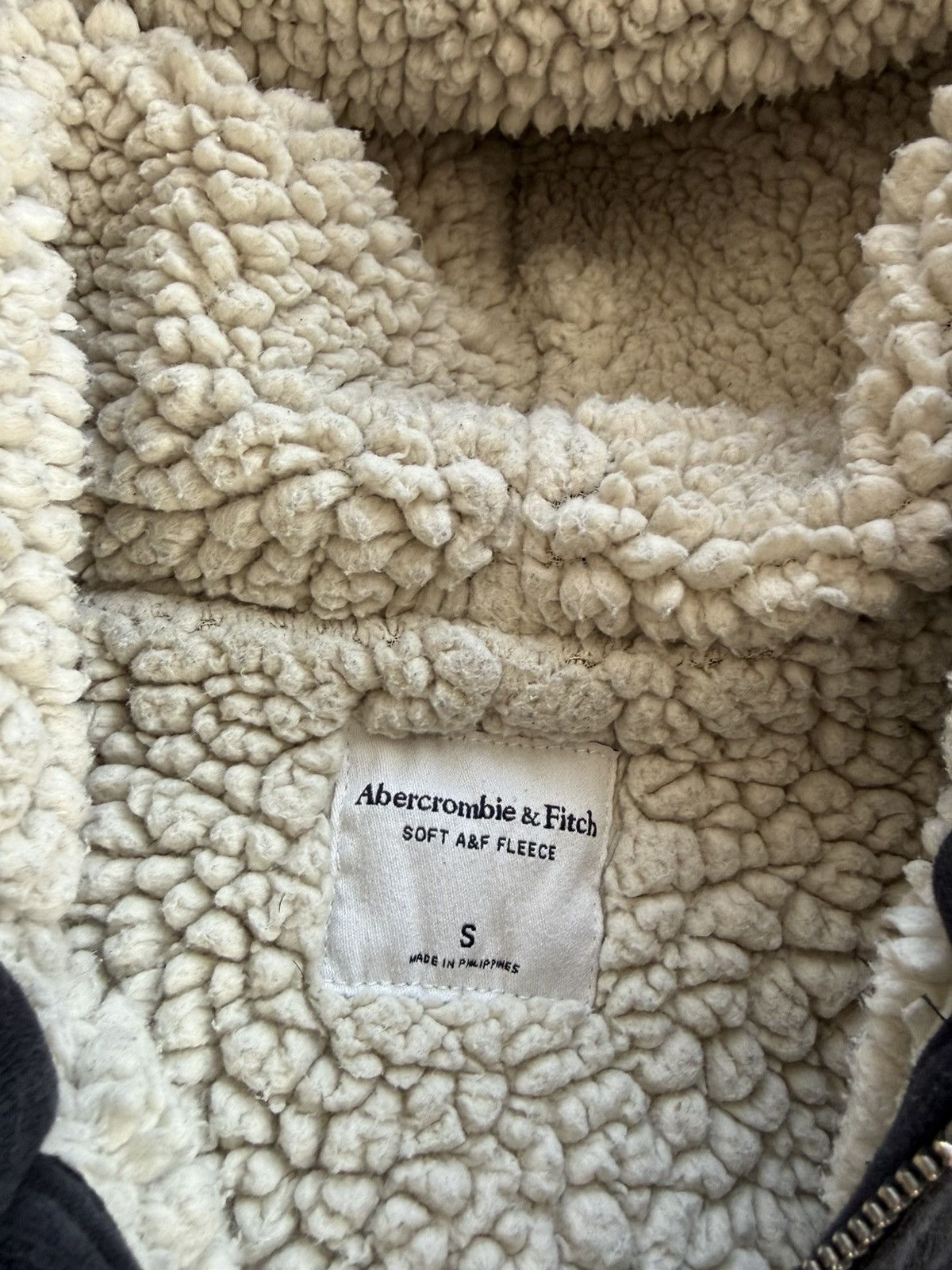 Abercrombie & Fitch Abercrombie & Fitch Y2K Faux Sherpa Zip Hoodie Size US S / EU 44-46 / 1 - 4 Thumbnail