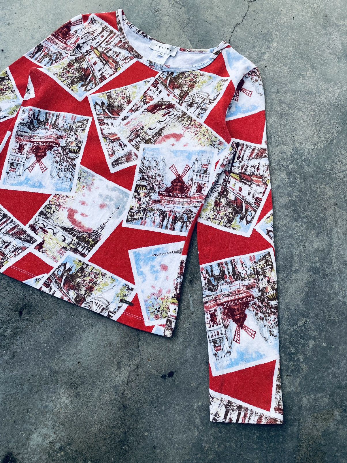 Celine Vintage Y2k Celine Modele Depose Cropped Long Sleeve Size M / US 6-8 / IT 42-44 - 4 Thumbnail