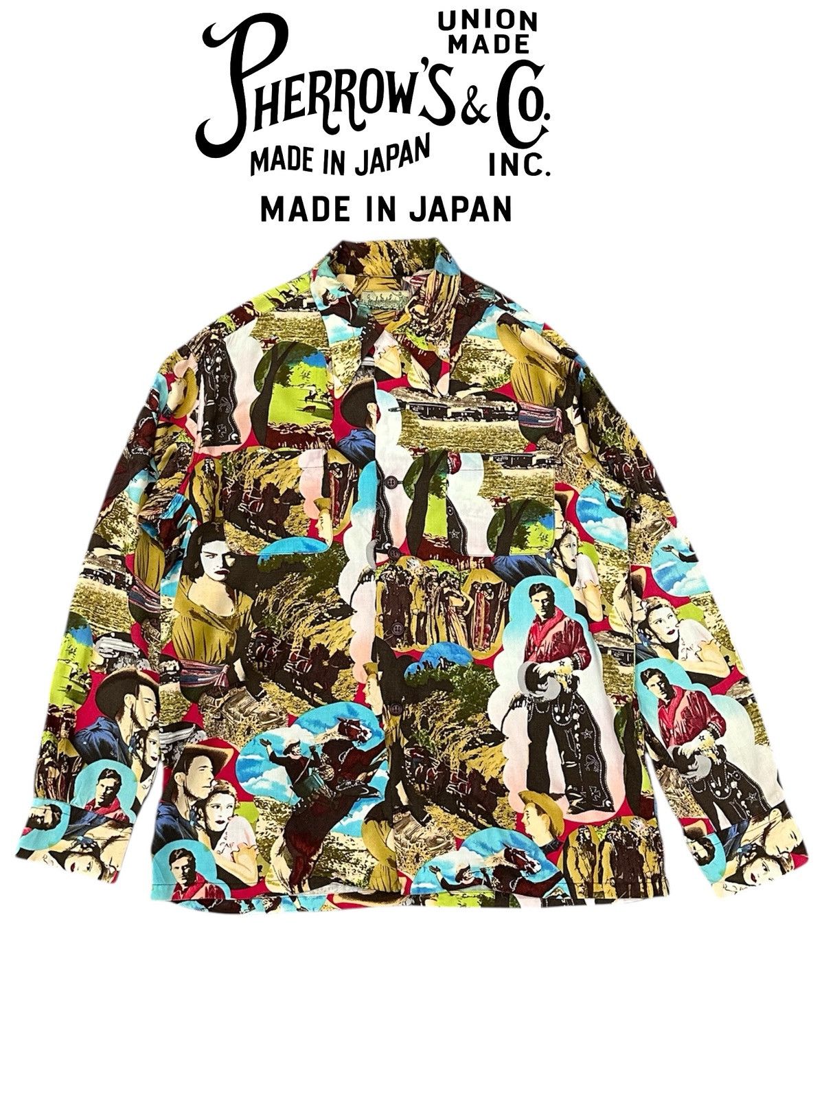 Pherrow's Pherrow’s Japan Cowboy Printed Button Up Japan Size US M / EU 48-50 / 2 - 1 Thumbnail