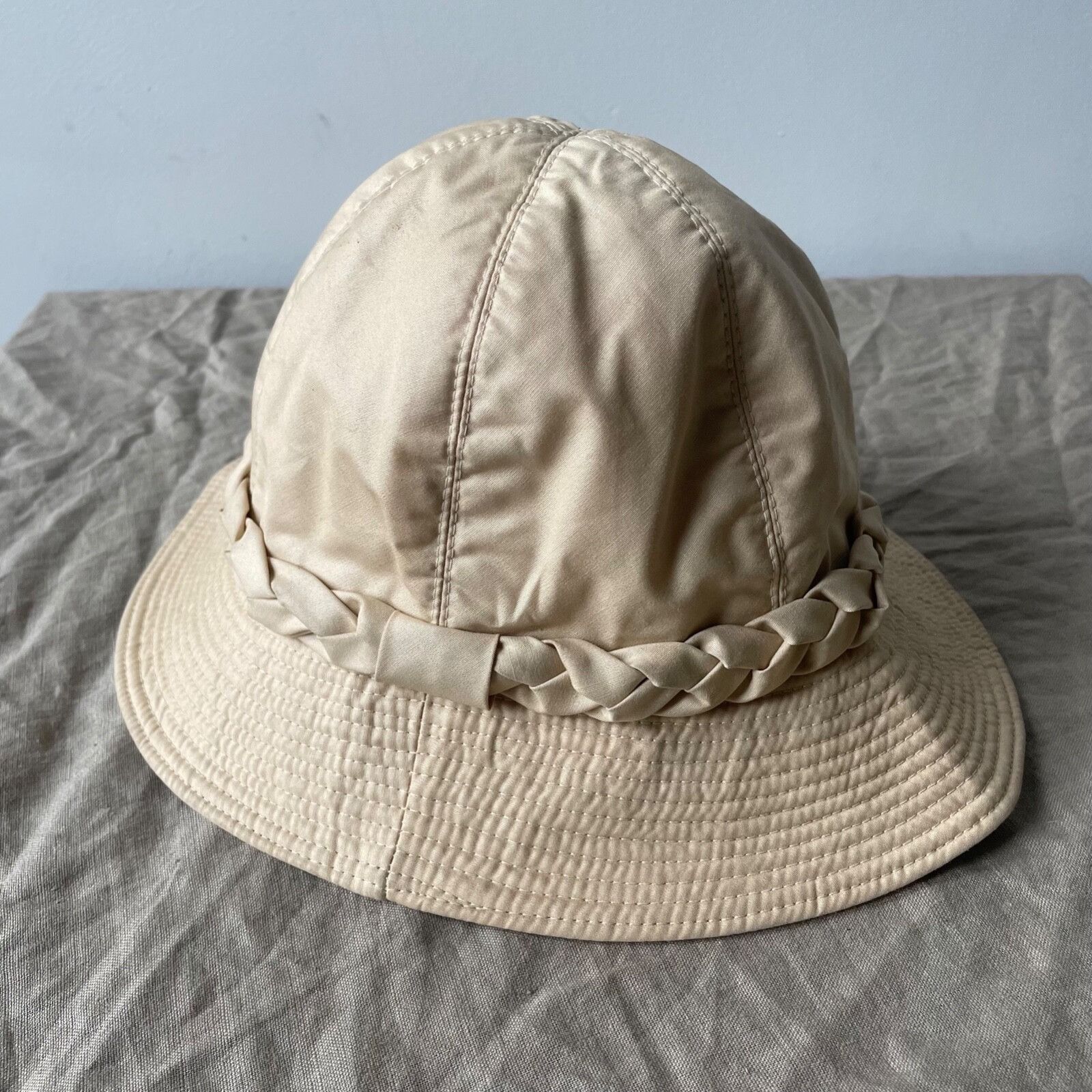 Aquascutum Aquascutum Vintage Beige Сloche Hat 9130AC Size ONE SIZE - 2 Thumbnail