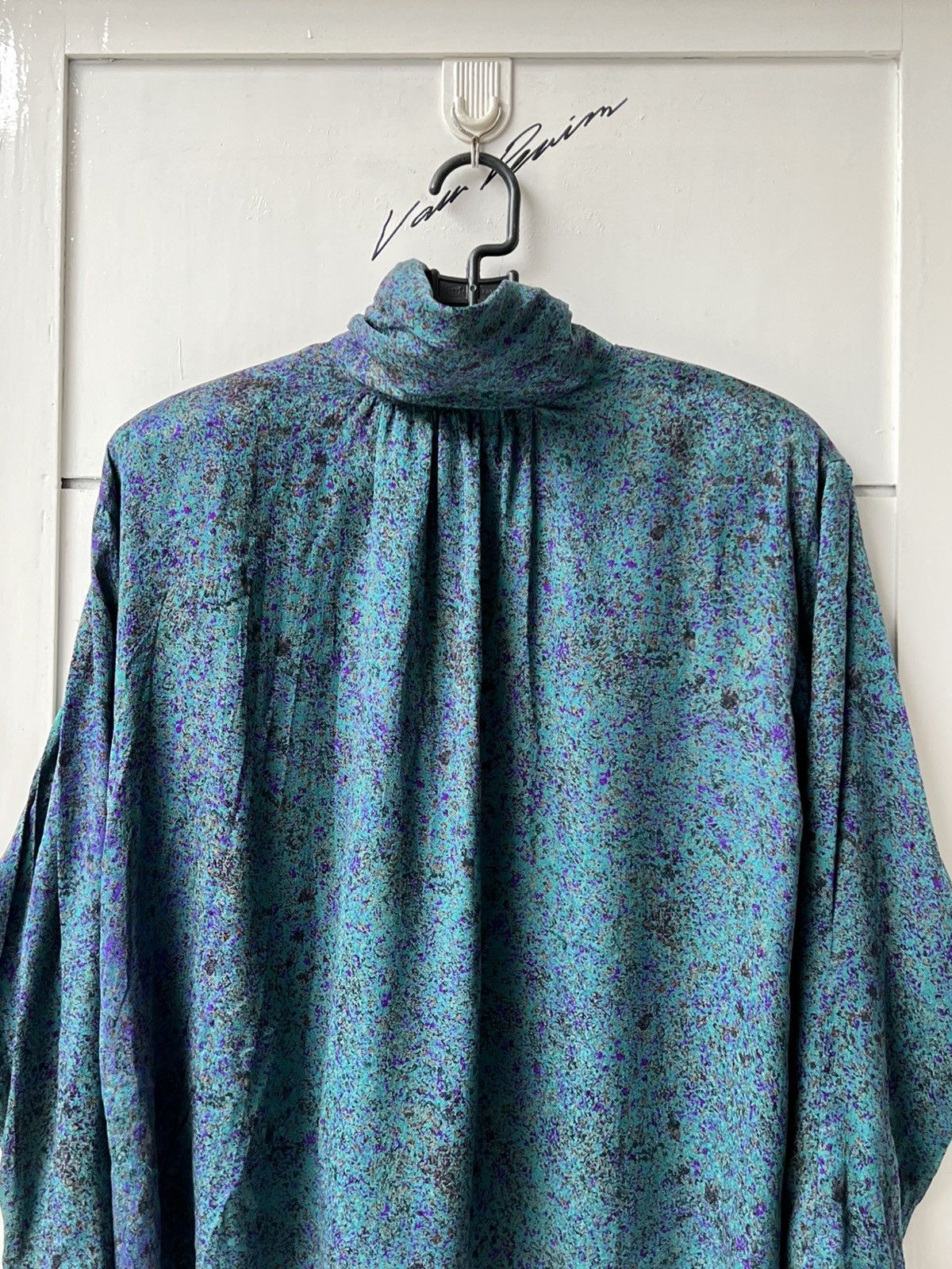 Lanvin LANVIN Paris Green Motive Blouse Size M / US 6-8 / IT 42-44 - 9 Thumbnail