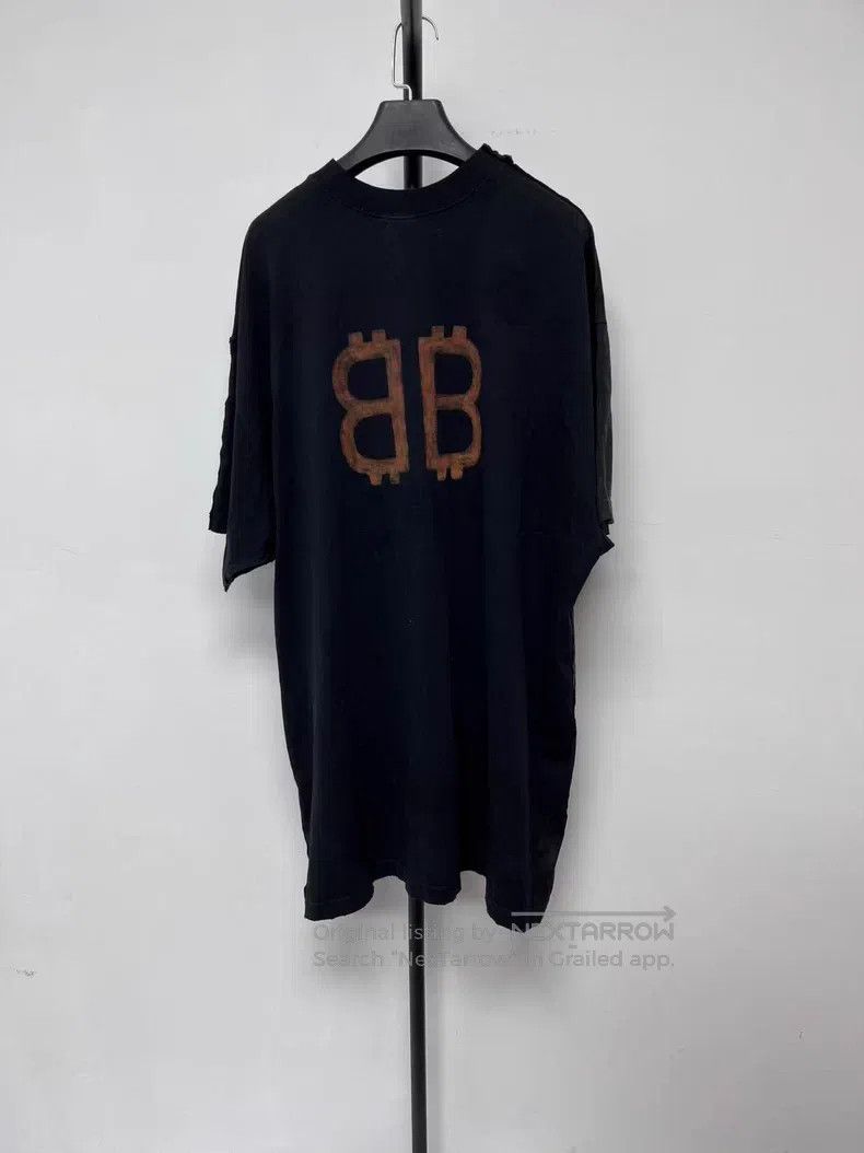 Balenciaga Balenciaga Letter Printed Crewneck Casual Short Sleeve T-S Size US L / EU 52-54 / 3 - 2 Thumbnail