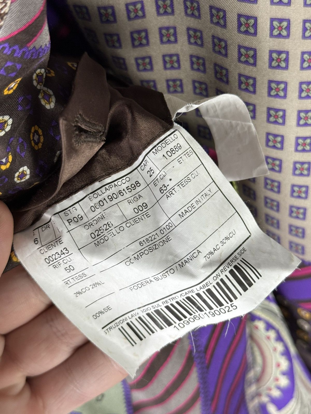 Etro ETRO Milano Mens Blazer Jacket Long Plaid Gray Size 46 Size 46R - 13 Thumbnail
