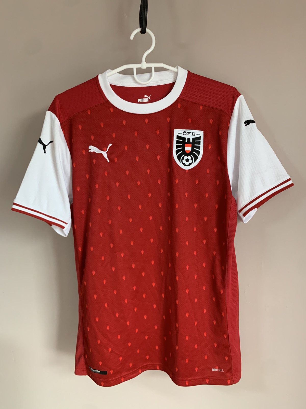 Puma Austria 2020 Home Football Shirt Puma Soccer Jersey Size M Size US M / EU 48-50 / 2 - 1 Thumbnail