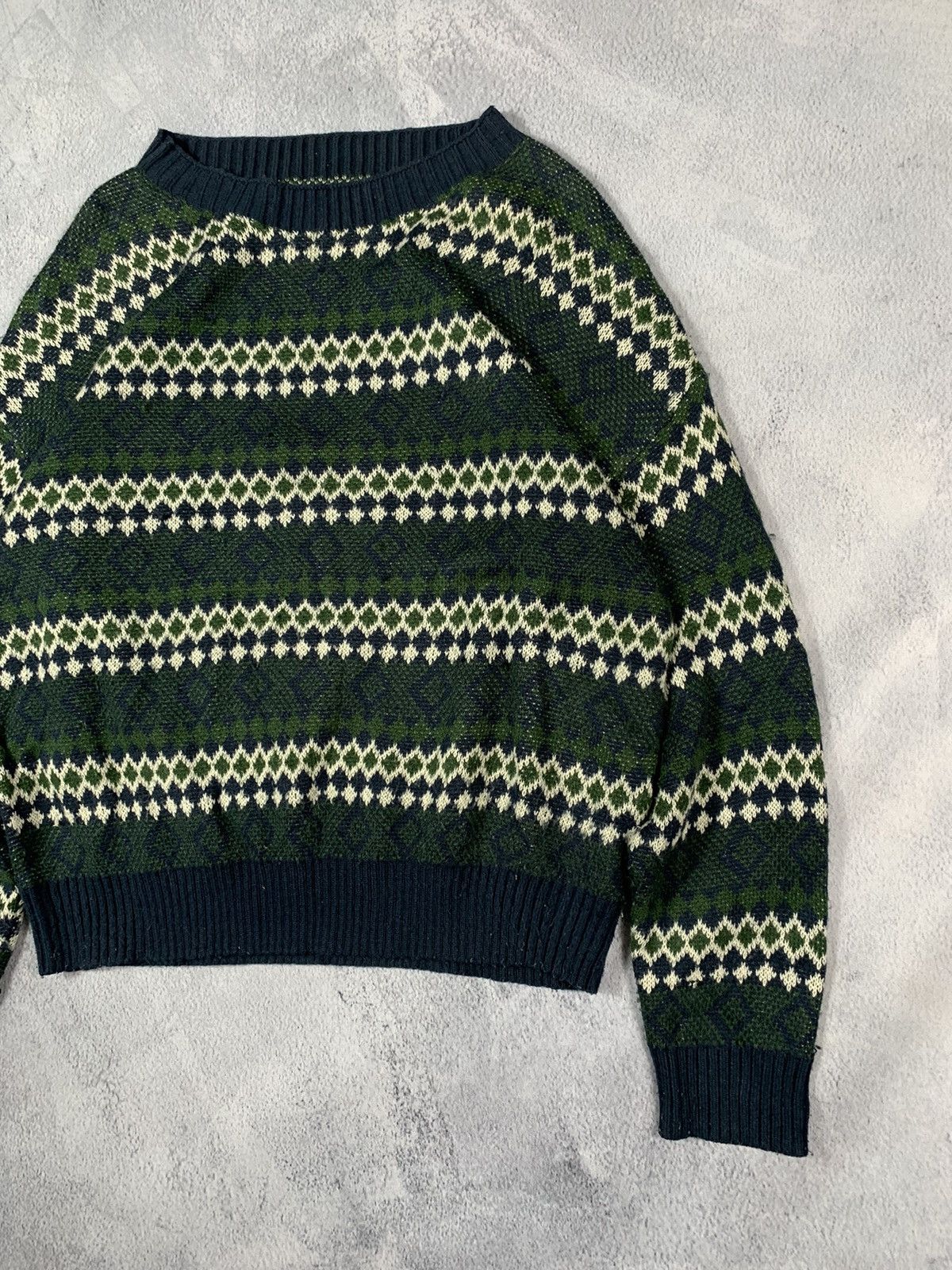 Vintage Vintage 90s Coloured knit striped sweater streetwear size L Size L / US 10 / IT 46 - 4 Thumbnail