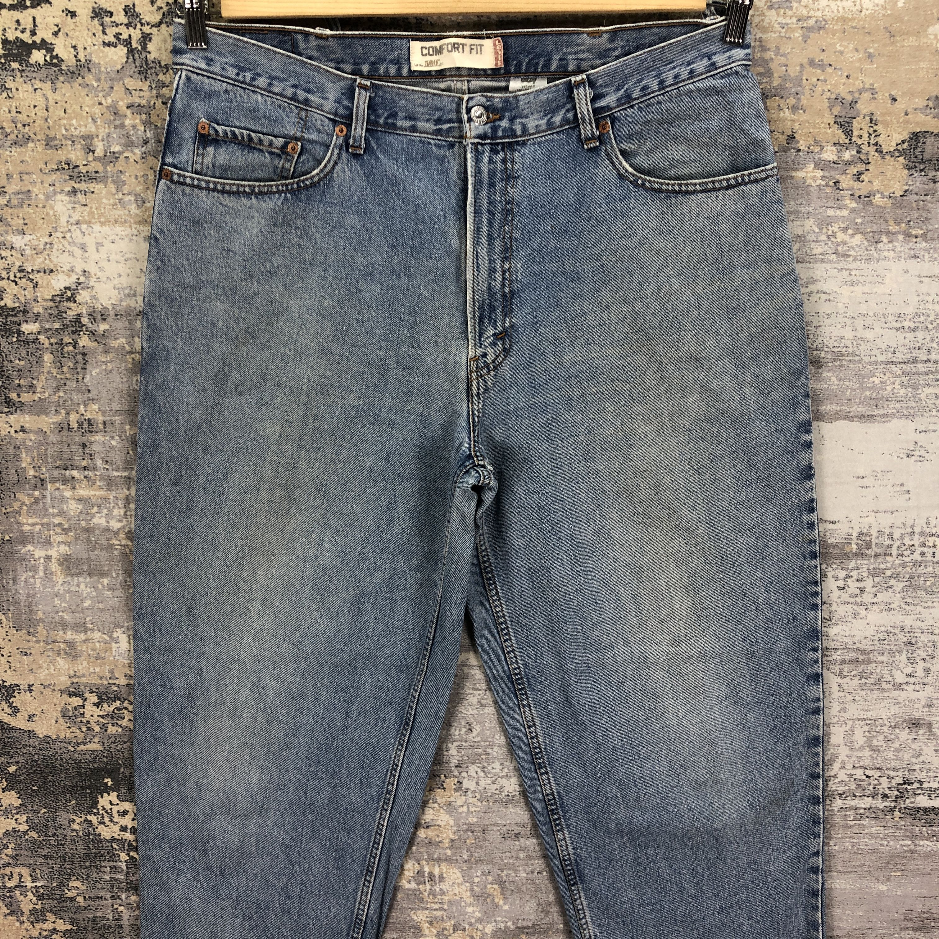 Levi's Vintage Y2K Levis Light Wash Jeans Levi's Sun Faded Denim Size US 36 / EU 52 - 3 Thumbnail