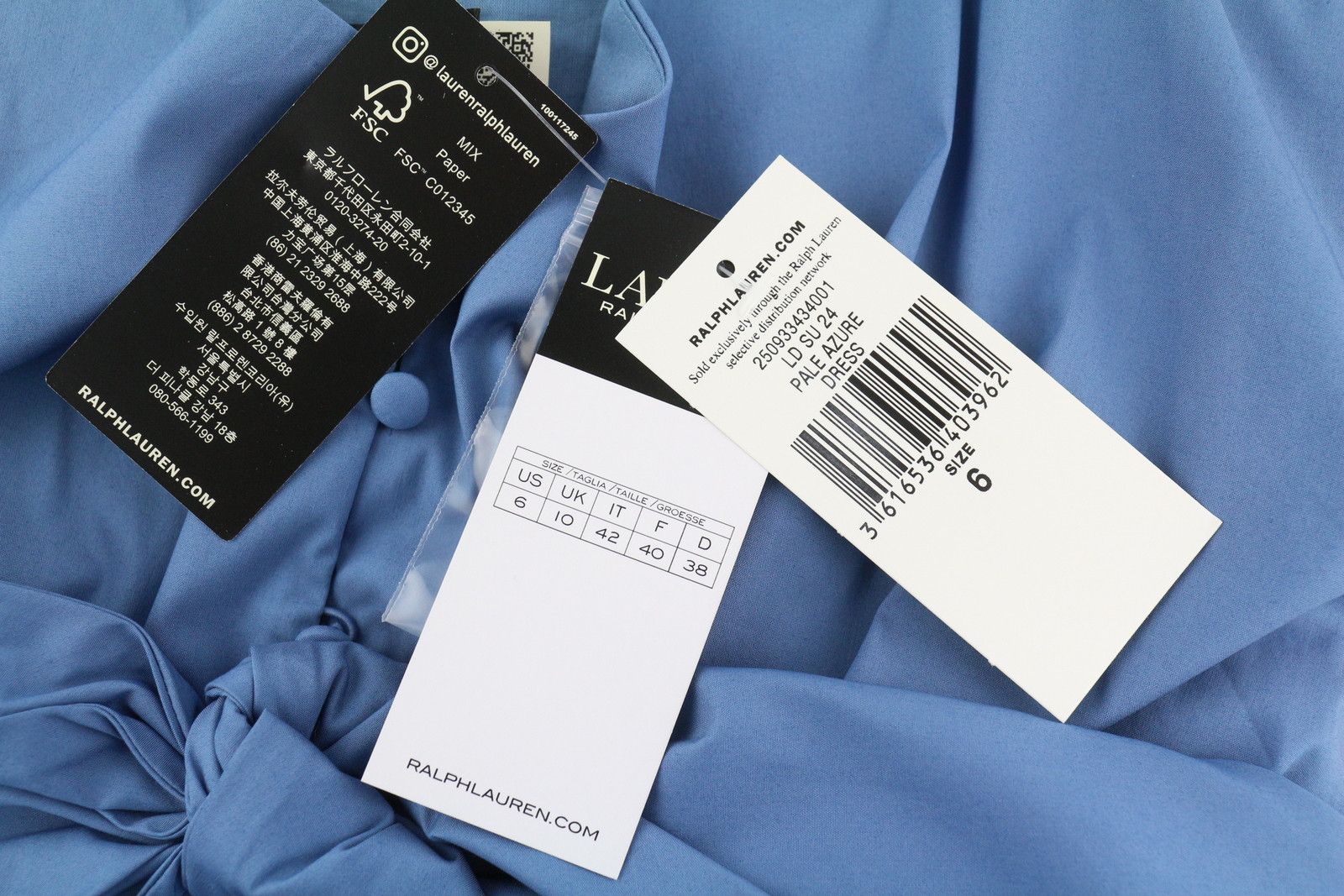 Lauren Ralph Lauren S Blue Sleeveless Tie-Front Tiered Dress 84682 Size S / US 4 / IT 40 - 7 Thumbnail