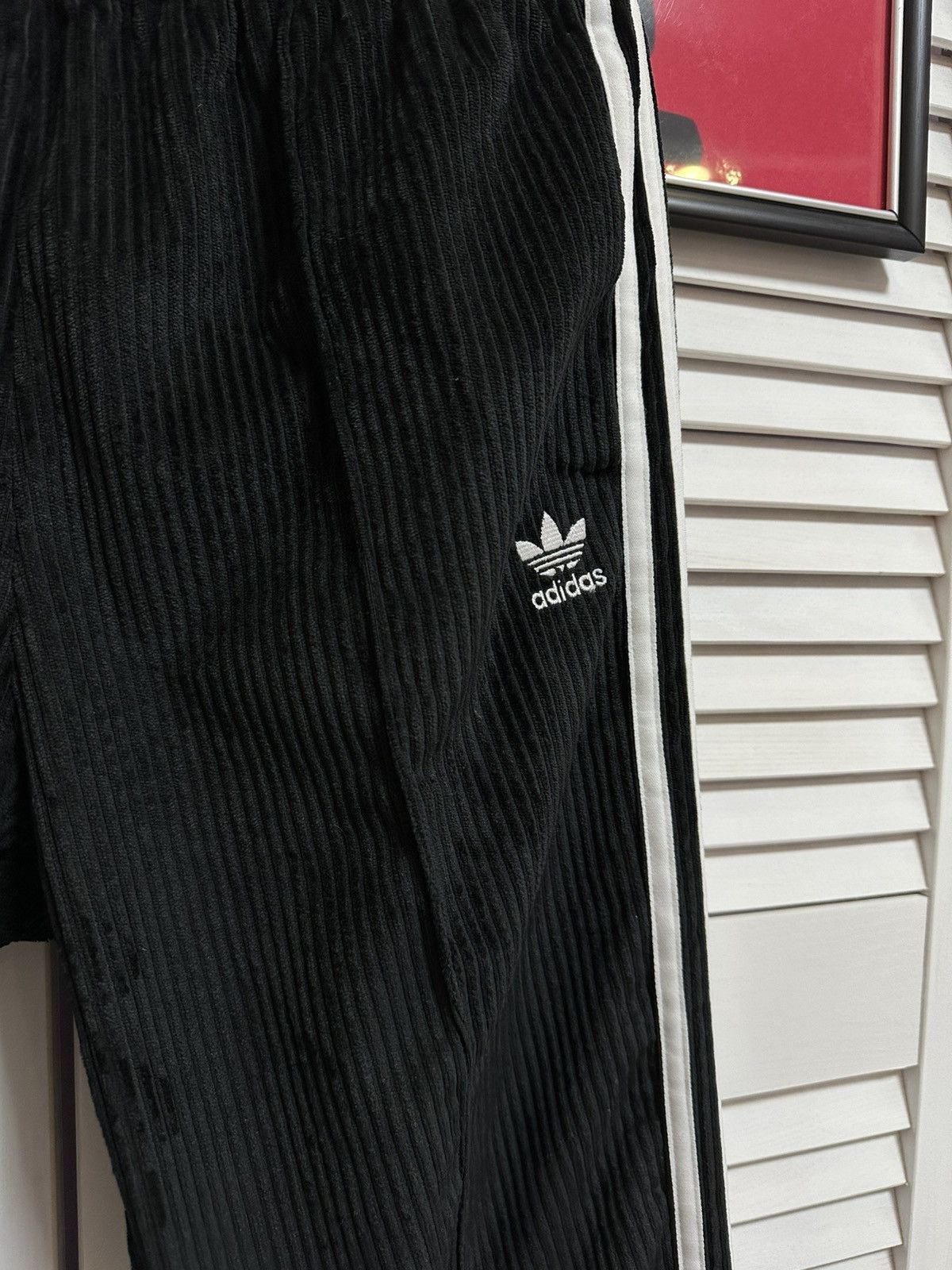 Adidas Adidas Corduroi Chunky Velvet Track Jogging Pants Training Size 27" / US 4 / IT 40 - 3 Thumbnail