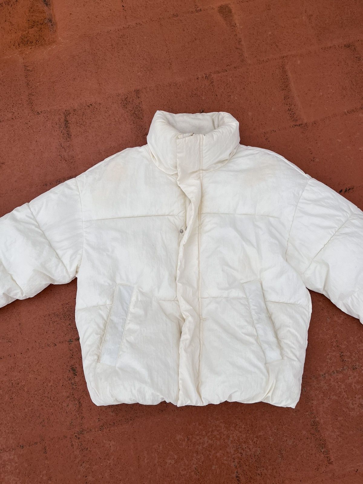 Bershka Bershka White Puffer Jacket Size US XS / EU 42 / 0 - 2 Thumbnail