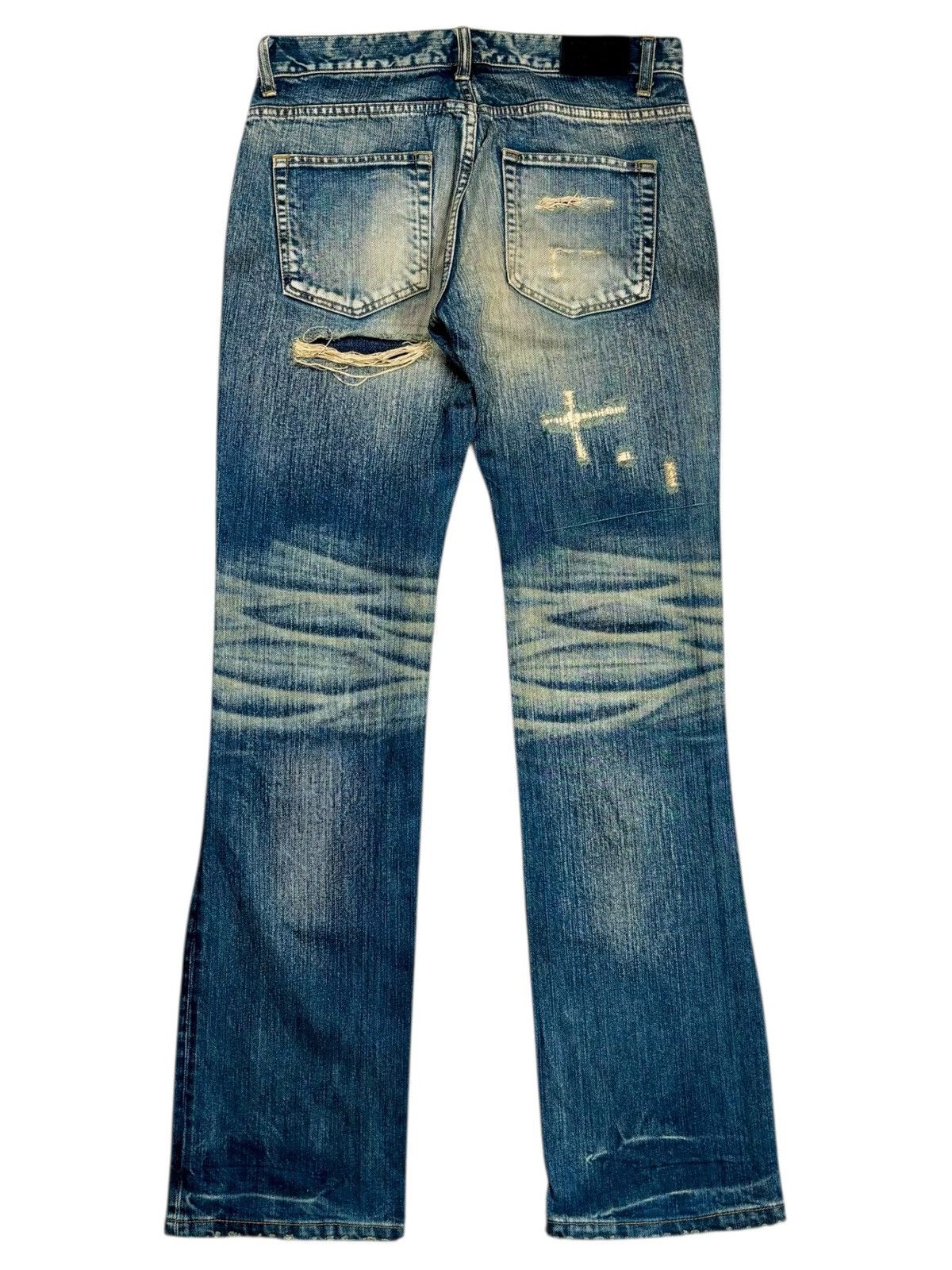 JACKROSE Archive Jackrose - Crash Denim Pants Size US 29 - 2 Thumbnail