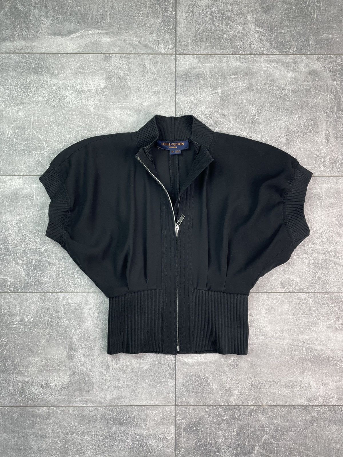 Louis Vuitton Uniform Mock Sleeve Full Zip Top