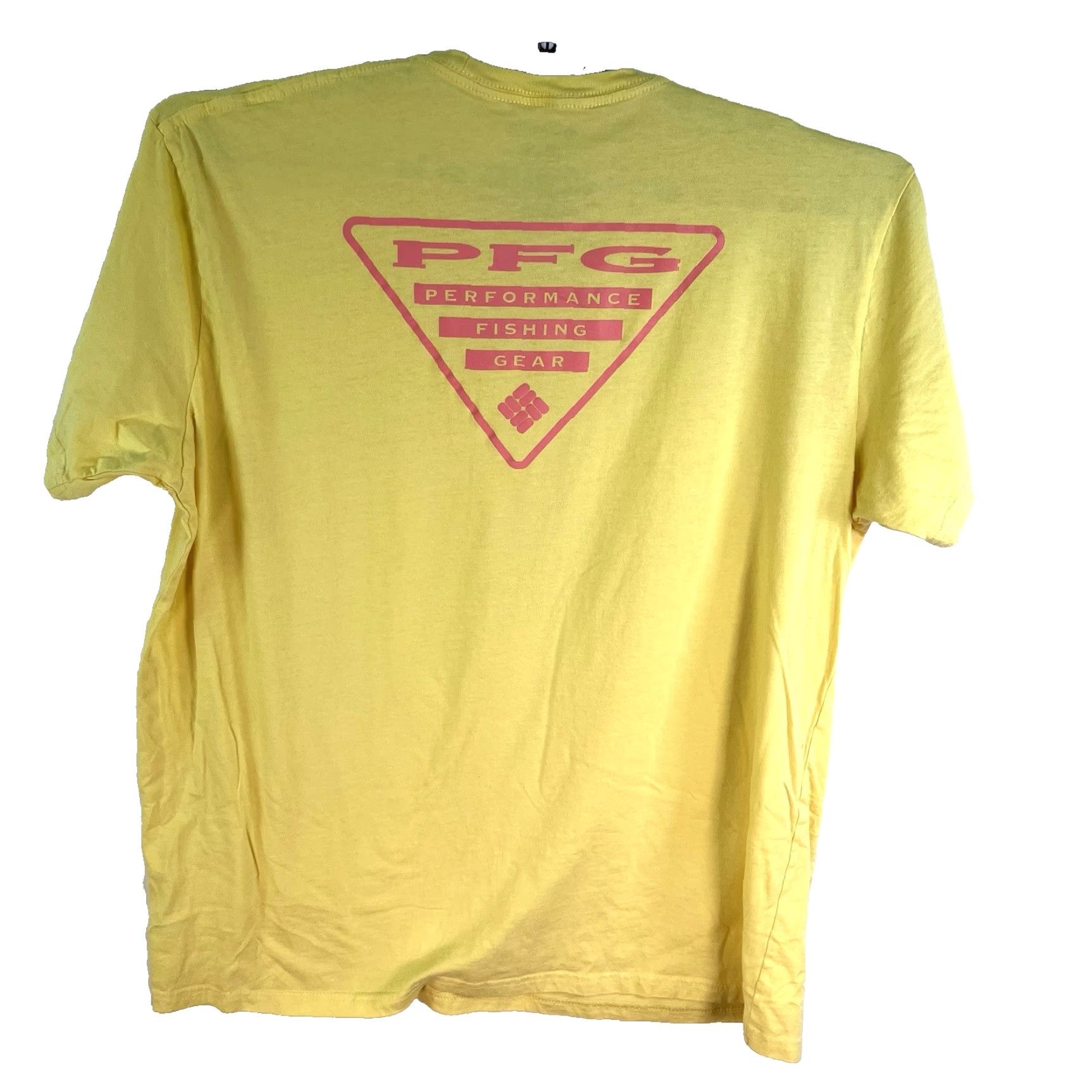 Vintage Columbia PFG T-Shirt Mens 2XL Yellow Lightweight Short Sleeve Round Neck Outdoor Fish Size US XXL / EU 58 / 5 - 2 Thumbnail