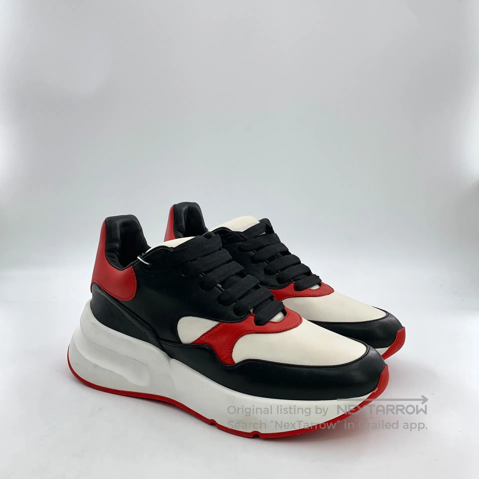 Alexander McQueen ALEXANDER MCQUEEN Contrast Color Laced Casual Flat Sneaker Size US 7.5 / EU 40-41 - 2 Thumbnail