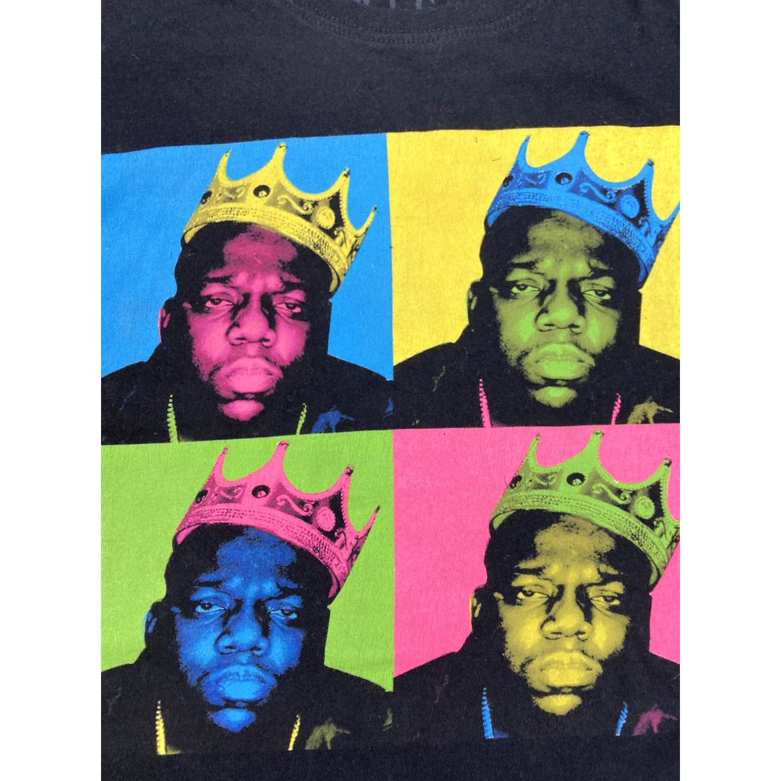 Vintage Notorious The Notorious BIG Biggie Smalls Art Graphic T-shirt Women Medium Black Music Rap Shirt Size M / US 6-8 / IT 42-44 - 2 Thumbnail