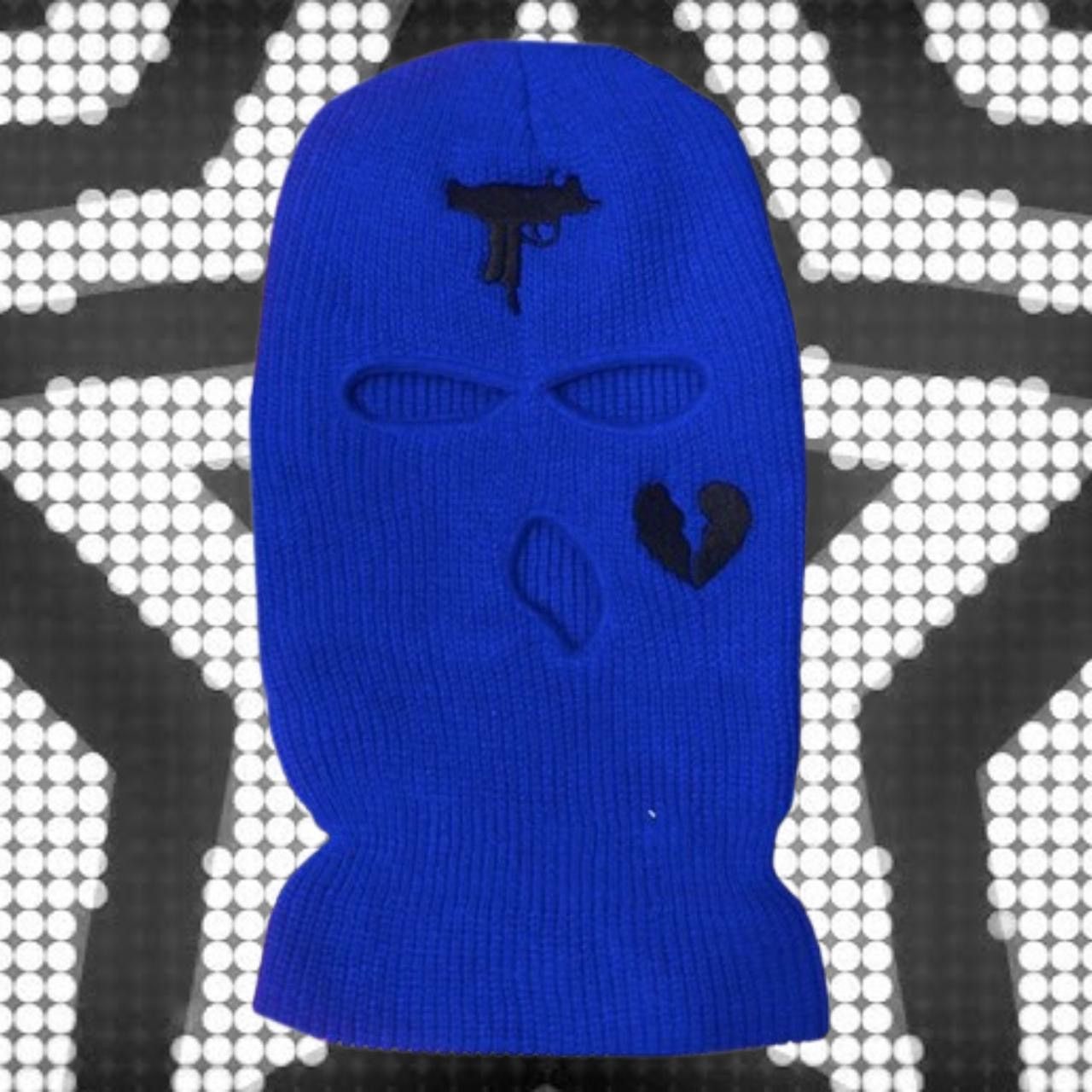 Japanese Brand Brand New Royal Blue Graphic Shiesty Mask from BL4NKF4CE Size ONE SIZE - 2 Thumbnail