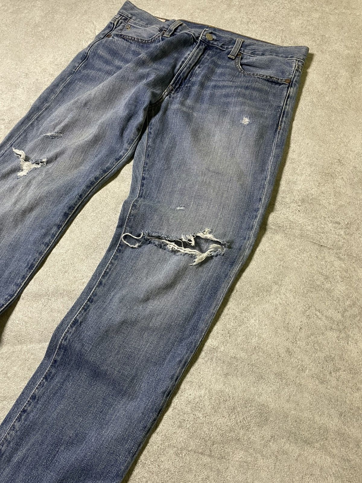RRL Ralph Lauren RRL Polo Ralph Lauren Fall RaRe 2010 Distress Denim Size US 28 / EU 44 - 2 Thumbnail