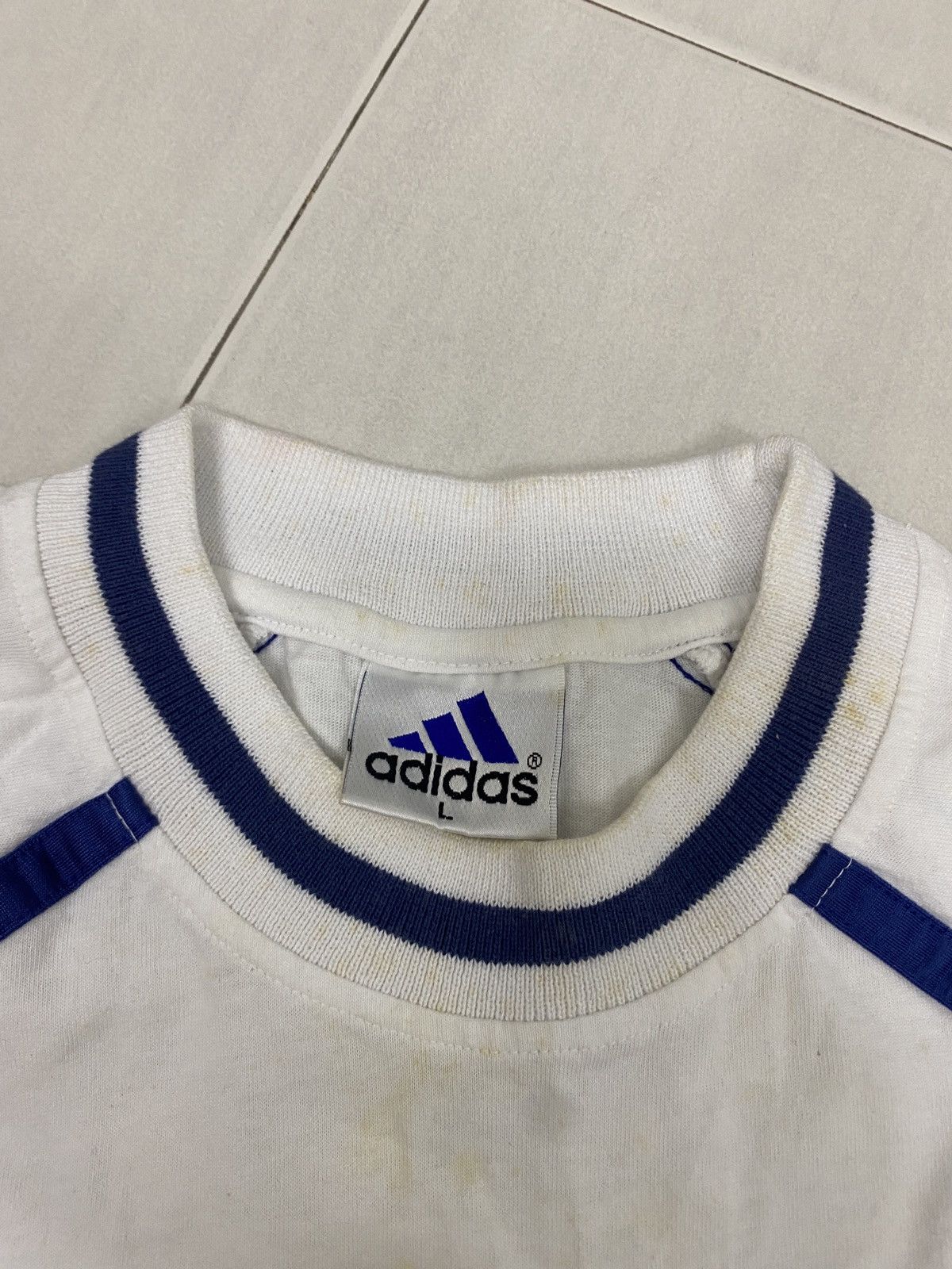 Adidas × Vintage VINTAGE 90s ADIDAS BASKETBALL T-SHIRT Size US L / EU 52-54 / 3 - 5 Thumbnail