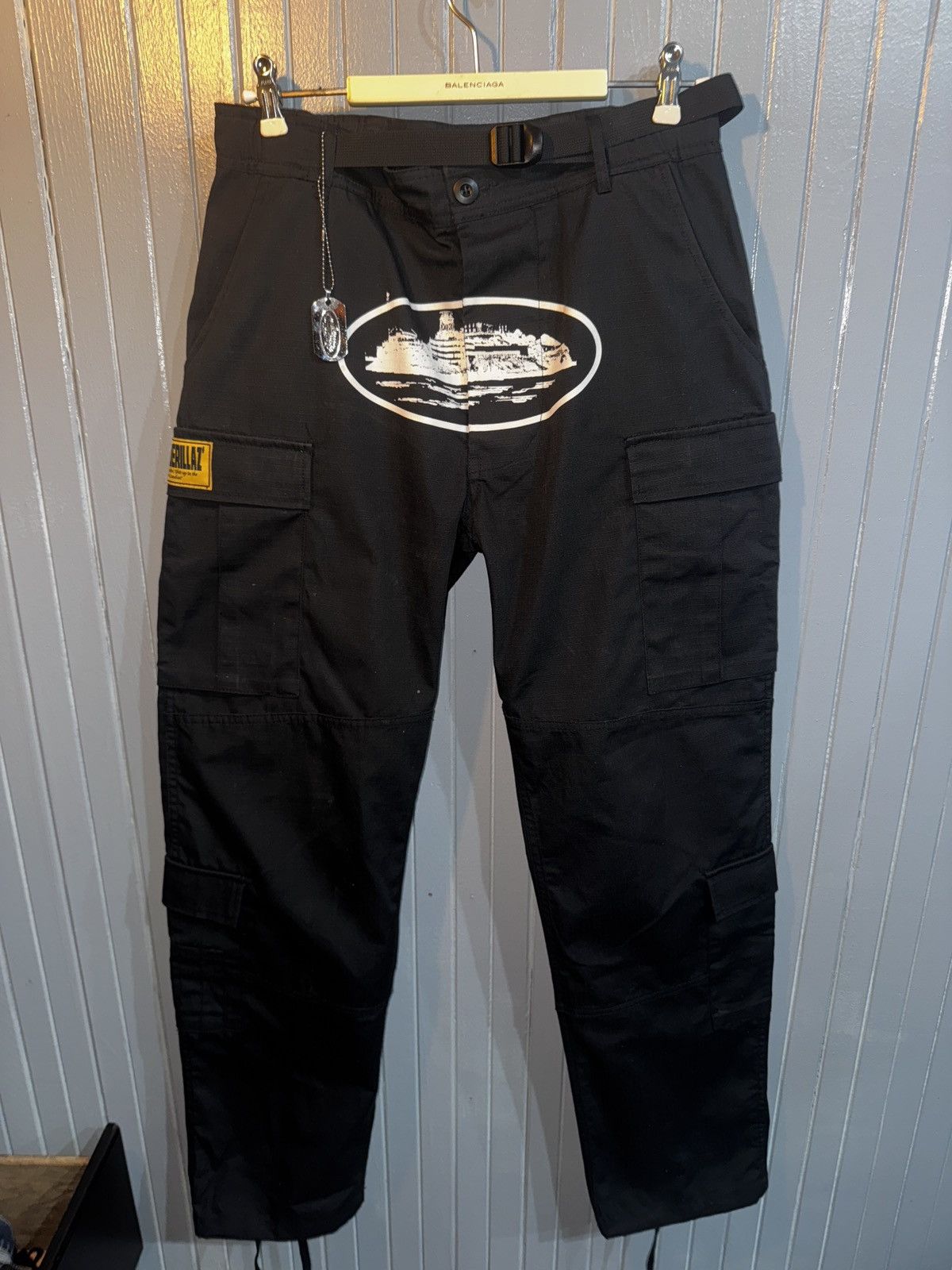 Corteiz Corteiz 5 year anniversary RTW Black Cargo Pants Size US 32 / EU 48 - 3 Thumbnail