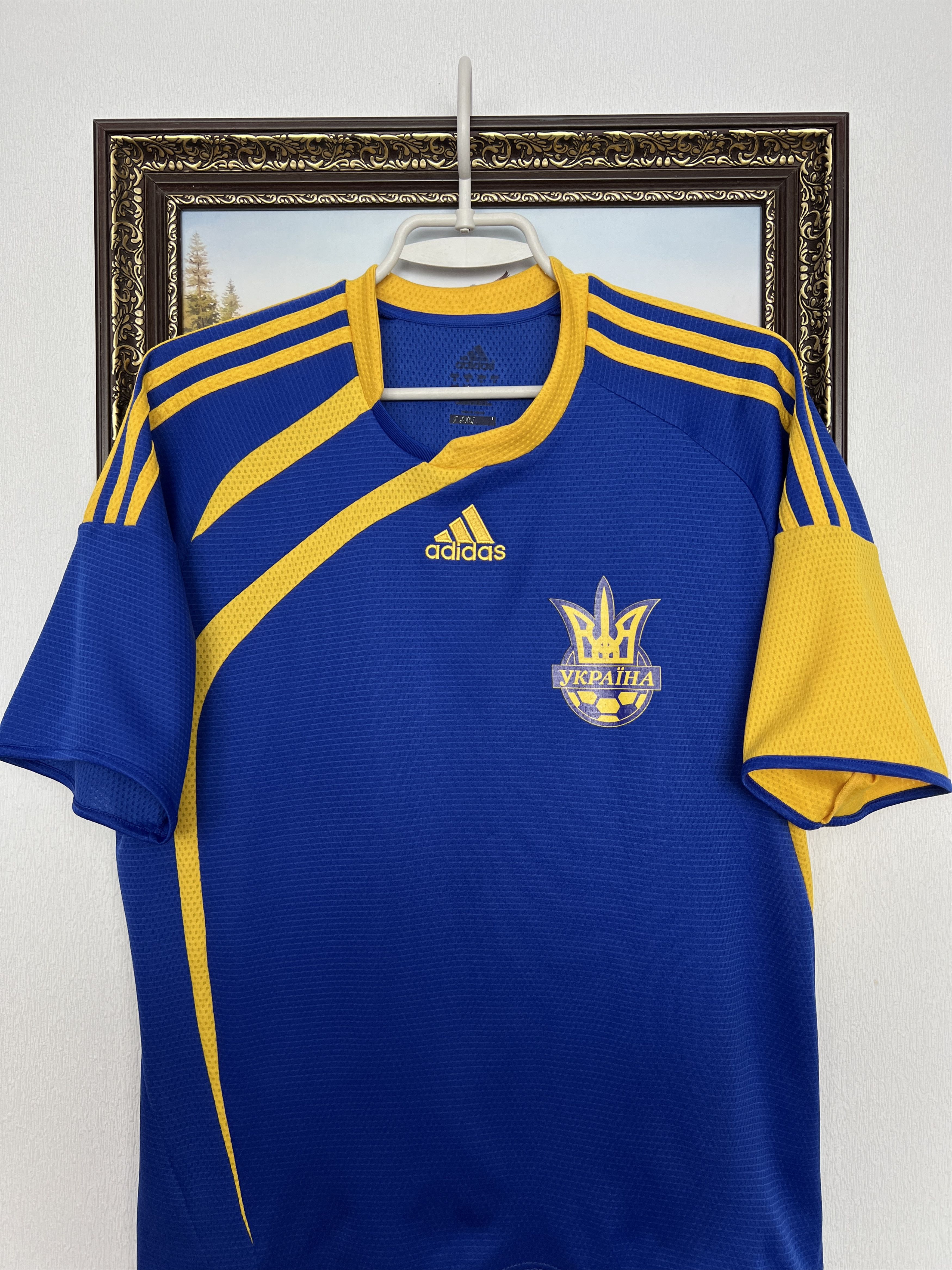 Adidas Vintage Adidas Ukraine Football Shirt Soccer National Team Size M / US 6-8 / IT 42-44 - 2 Thumbnail