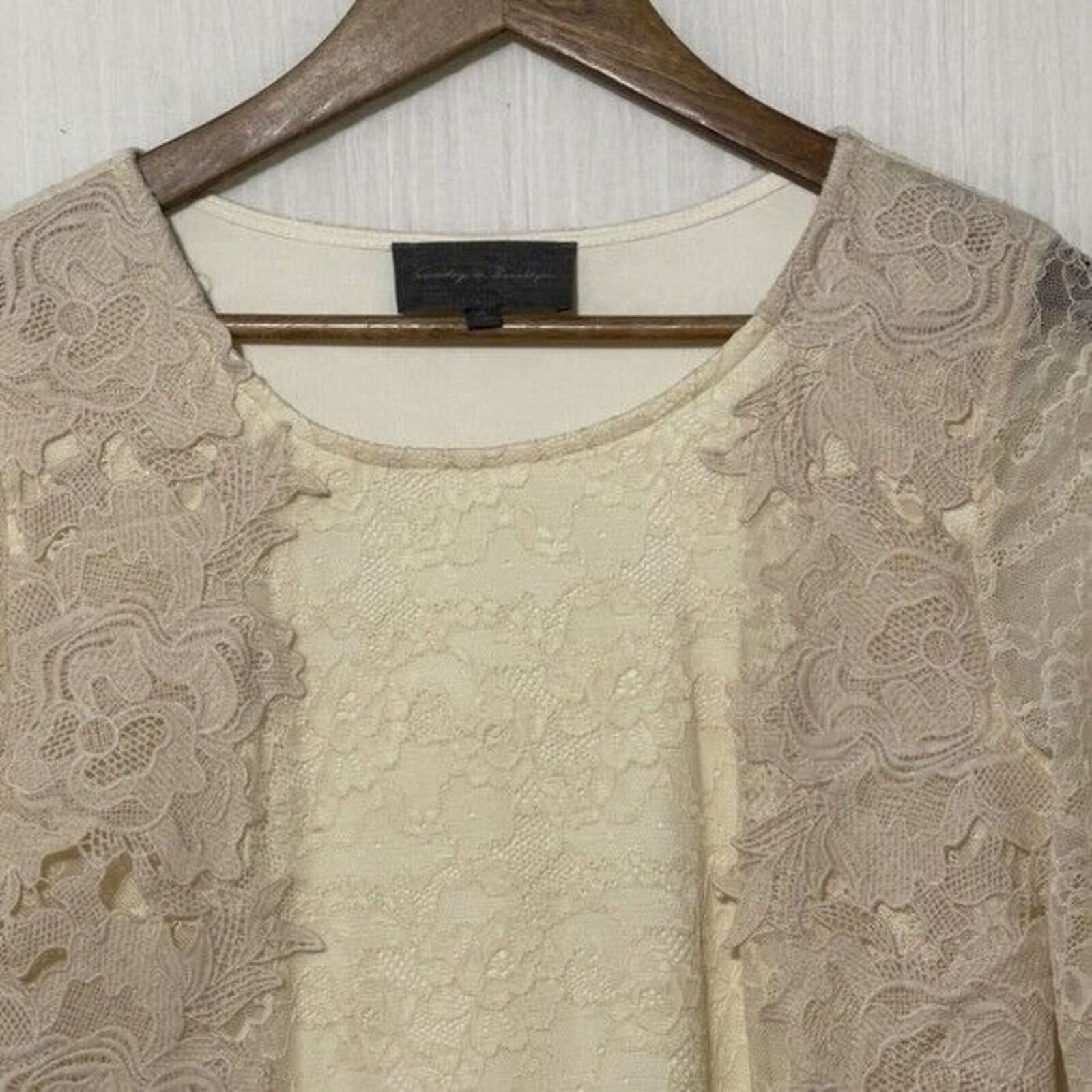 Anthropologie Anthropologie Ardith Lace top by Sunday in Brooklyn Medium Size M / US 6-8 / IT 42-44 - 4 Thumbnail