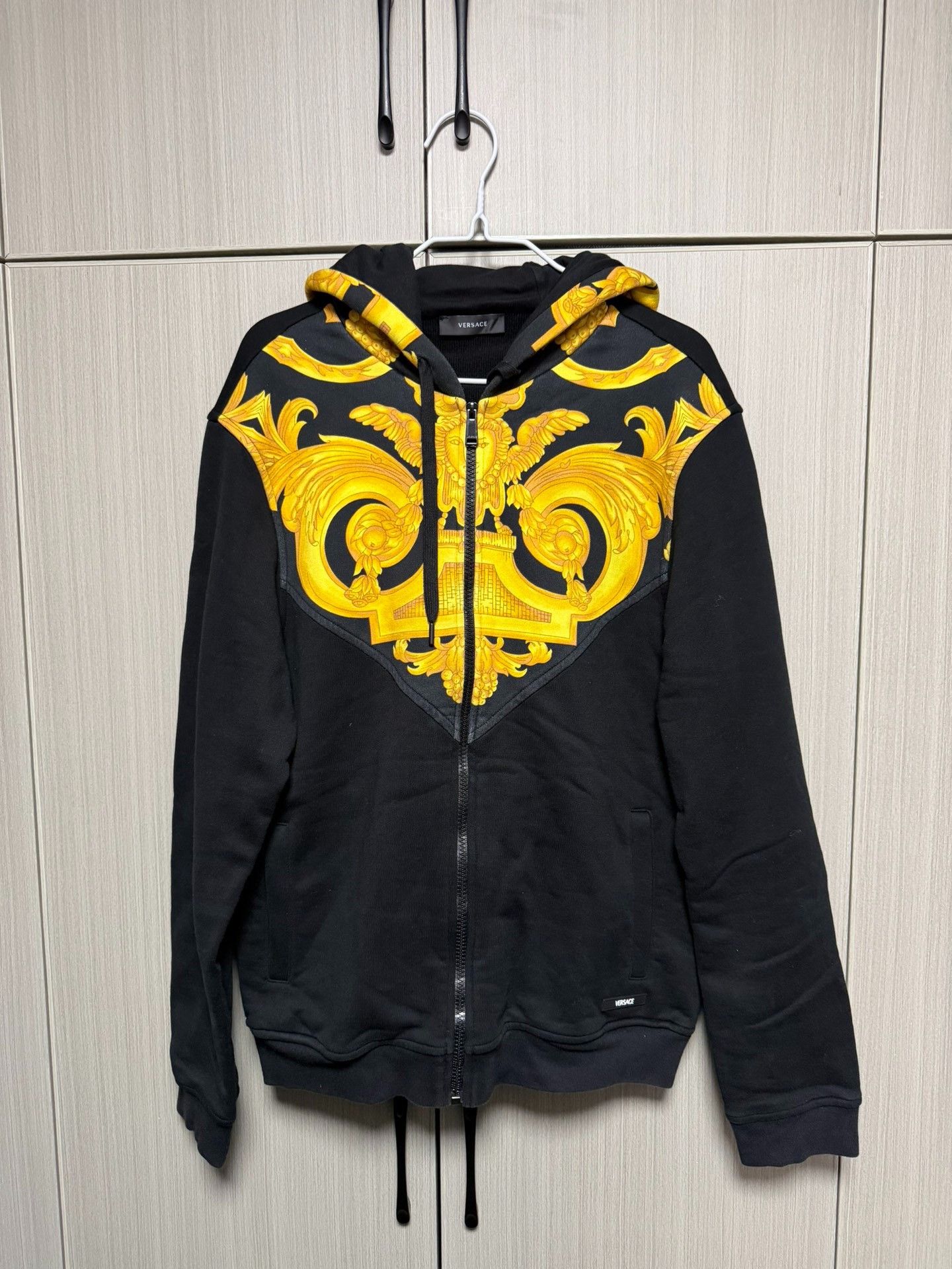Versace Versace Cotton Black Hoodie l Men Size US L / EU 52-54 / 3 - 1 Thumbnail