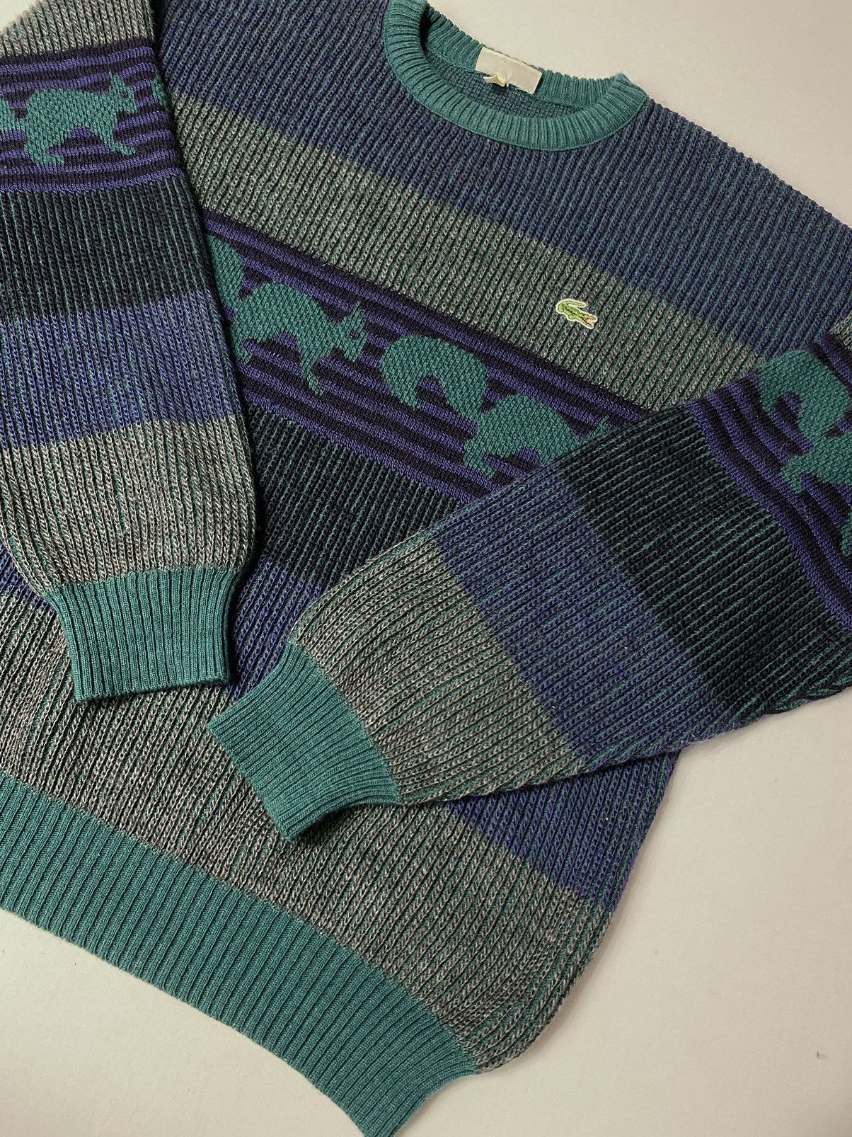 Lacoste × Vintage 90's Rare Vintage Lacoste Sweater soft and pleasant Size US M / EU 48-50 / 2 - 2 Thumbnail