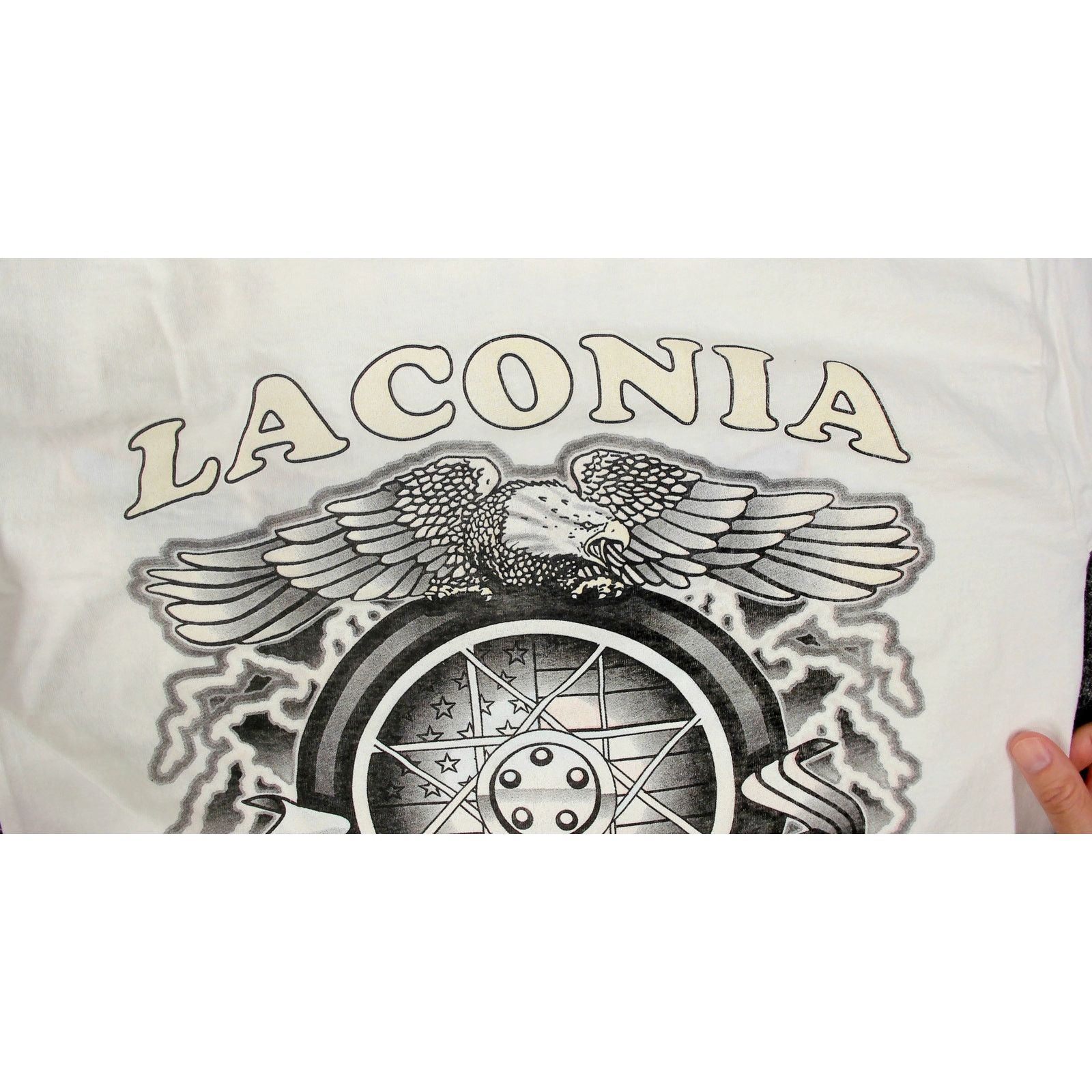 Fruit Of The Loom 1997 Laconia Motorcycle Rally 1-of-1 Strike-Off Sample Size US L / EU 52-54 / 3 - 13 Thumbnail