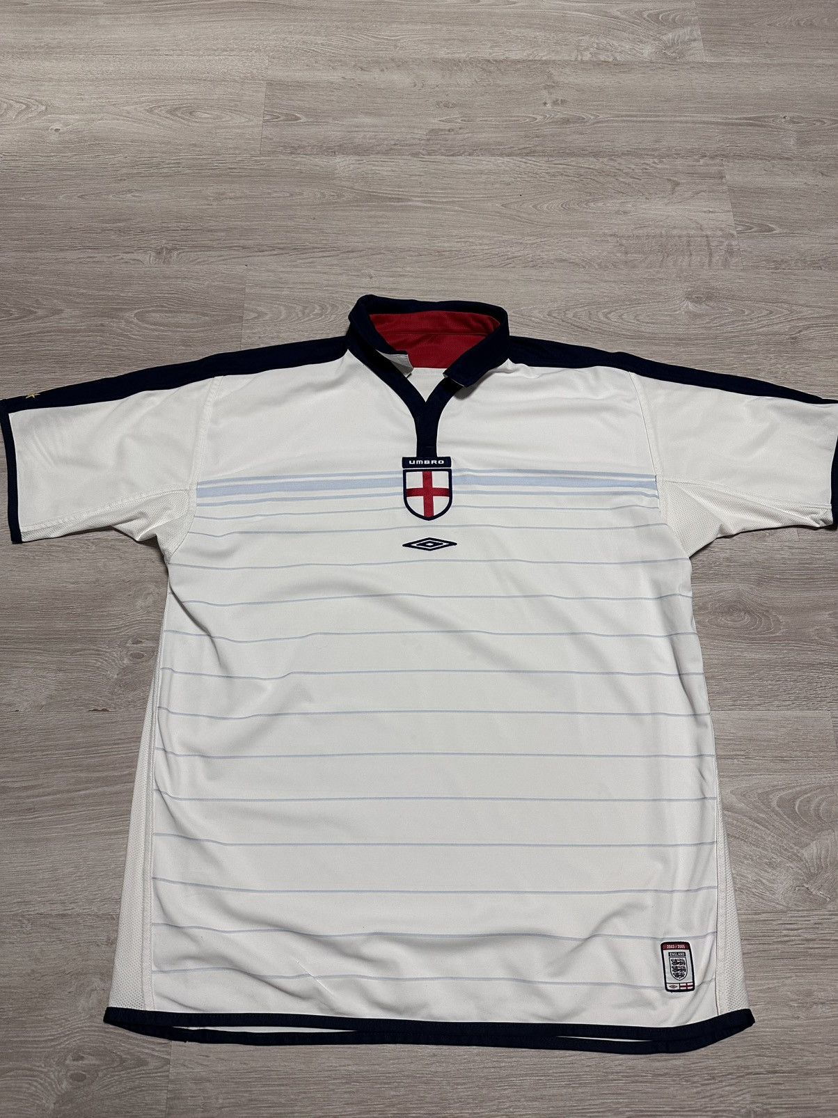 Umbro Vintage Umbro Jersey National Tram England 2003/05 Two side Size US XL / EU 56 / 4 - 7 Thumbnail