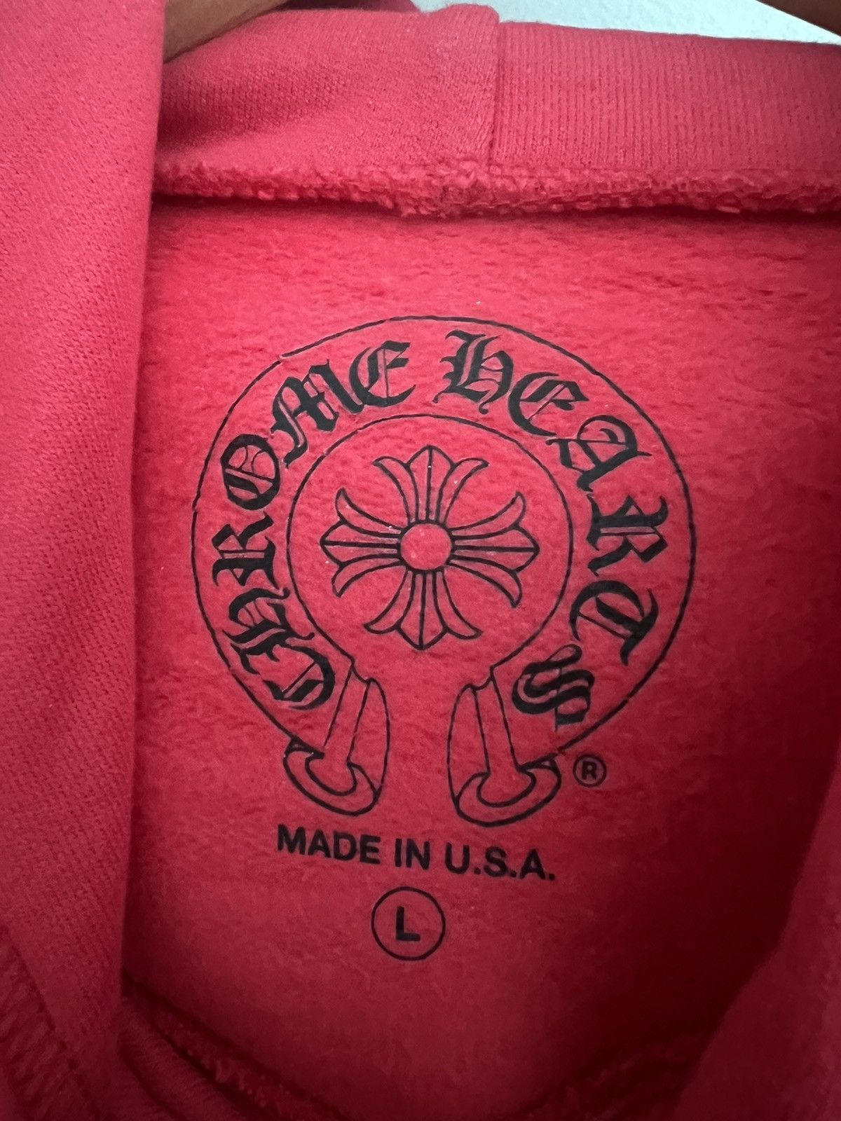 Chrome Hearts Chrome Hearts Red Scroll Hoodie Size US L / EU 52-54 / 3 - 7 Thumbnail