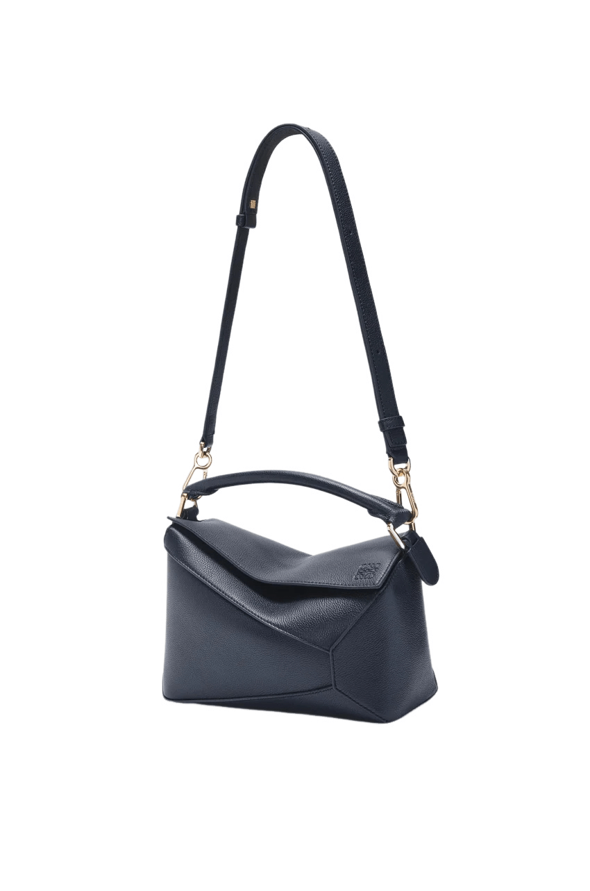 Loewe LOEWE Puzzle Small Edge Navy Leather Handbag New & Authentic Size ONE SIZE - 4 Thumbnail