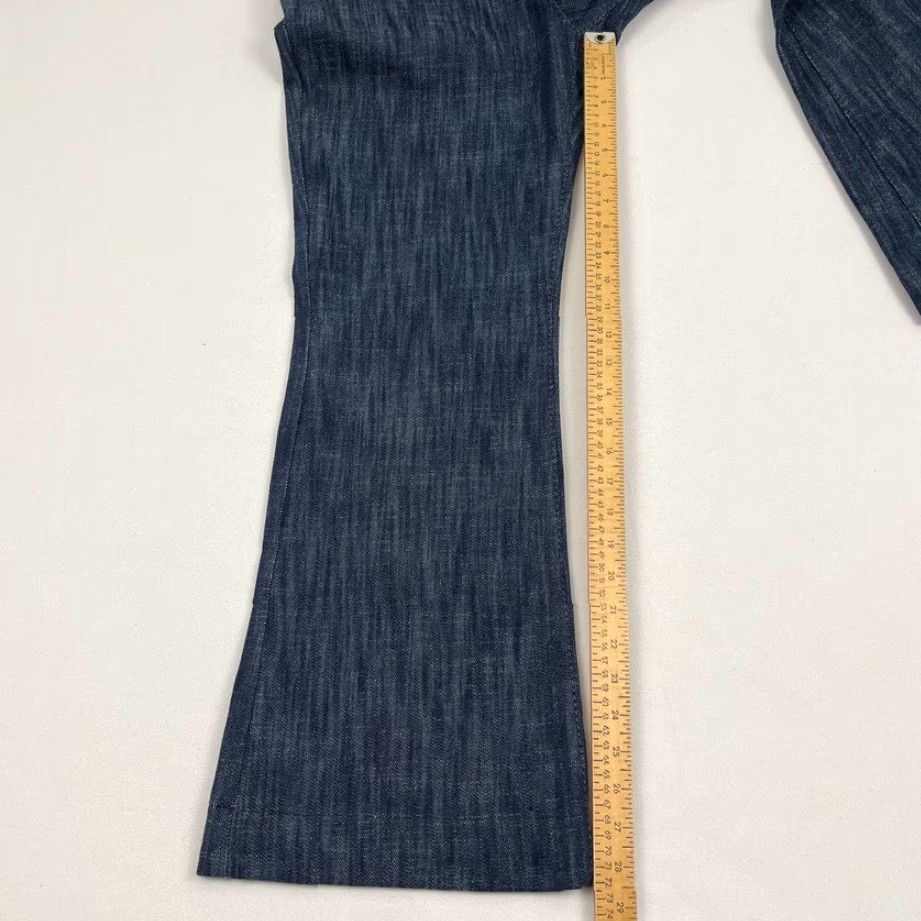 Akris Akris Pants Blue W29 L28.5 Flare Bell Denim Wool Blend Regular Size 8 Women Modern Bohemian Casual Workwear Pockets Front Flat Size 30" / US 8 / IT 44 - 5 Thumbnail