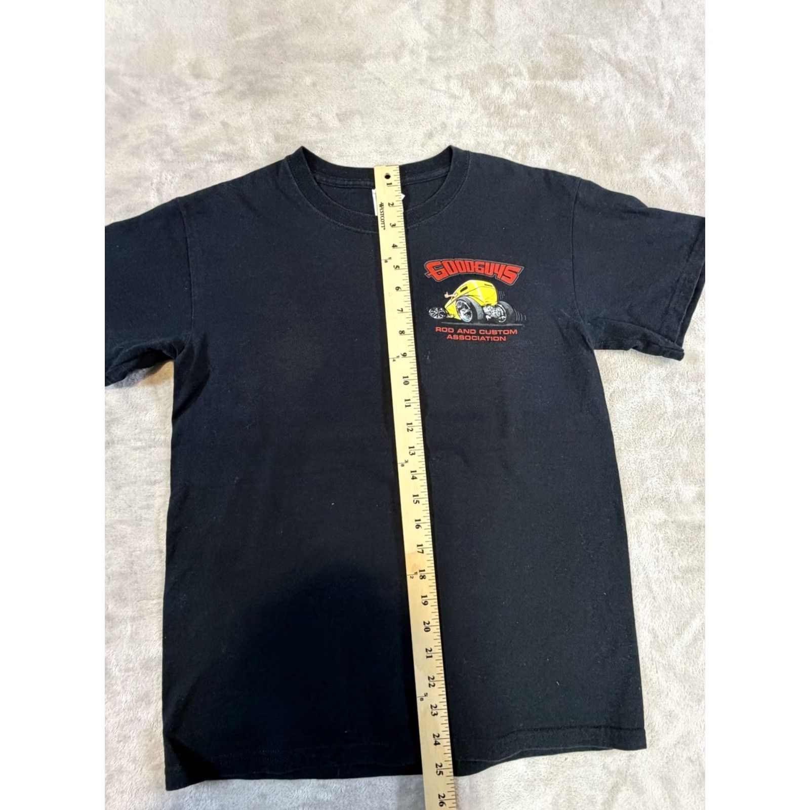 Vintage GoodGuys Rod and Custom Association T-Shirt Men Graphic Black Small Short Sleeve Crew Neck Cotton Size US S / EU 44-46 / 1 - 6 Thumbnail