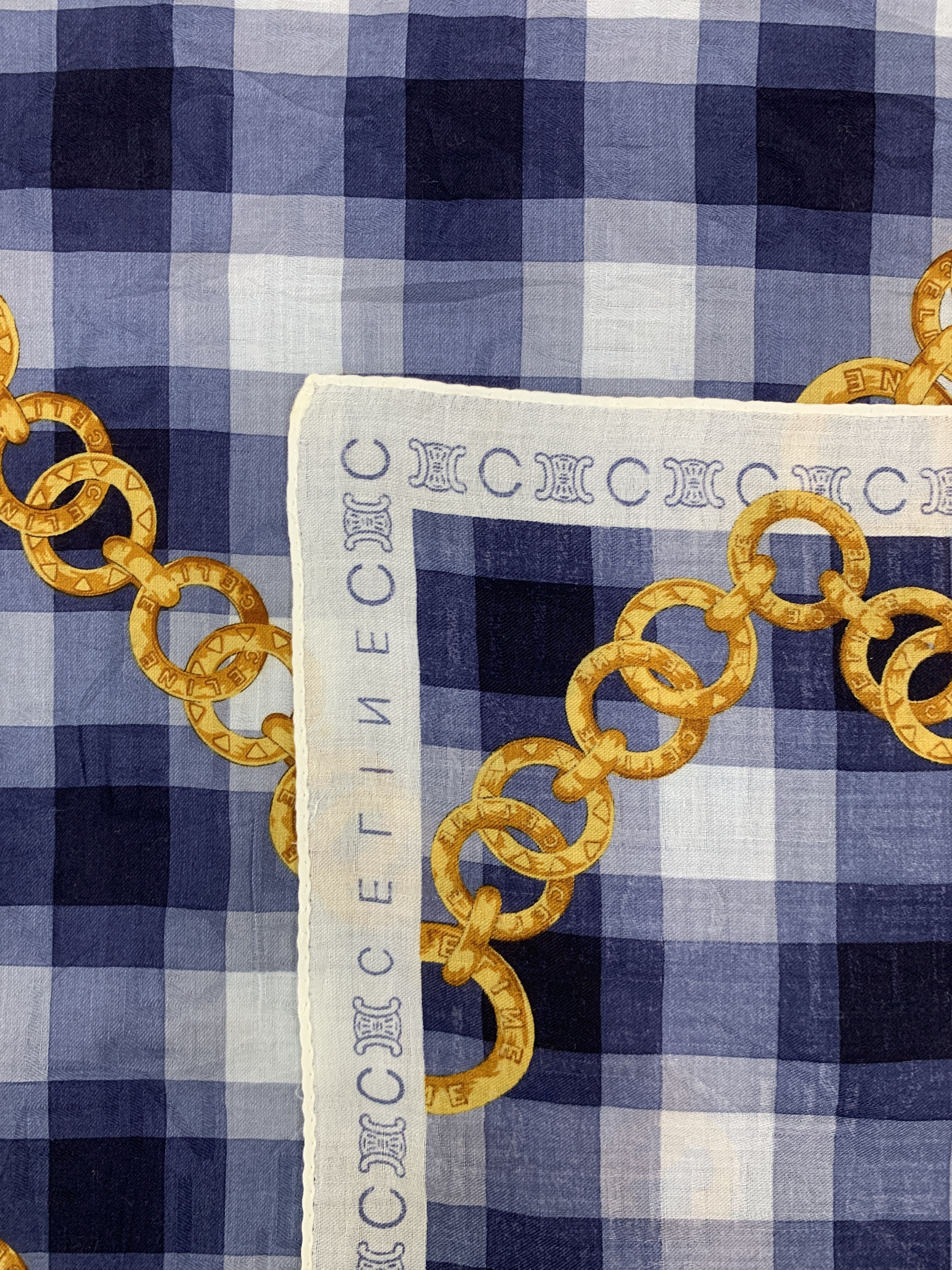 Celine × Vintage Vintage Celine Neckerchief/ Handkerchief Scarves - HKA901 Size ONE SIZE - 9 Thumbnail