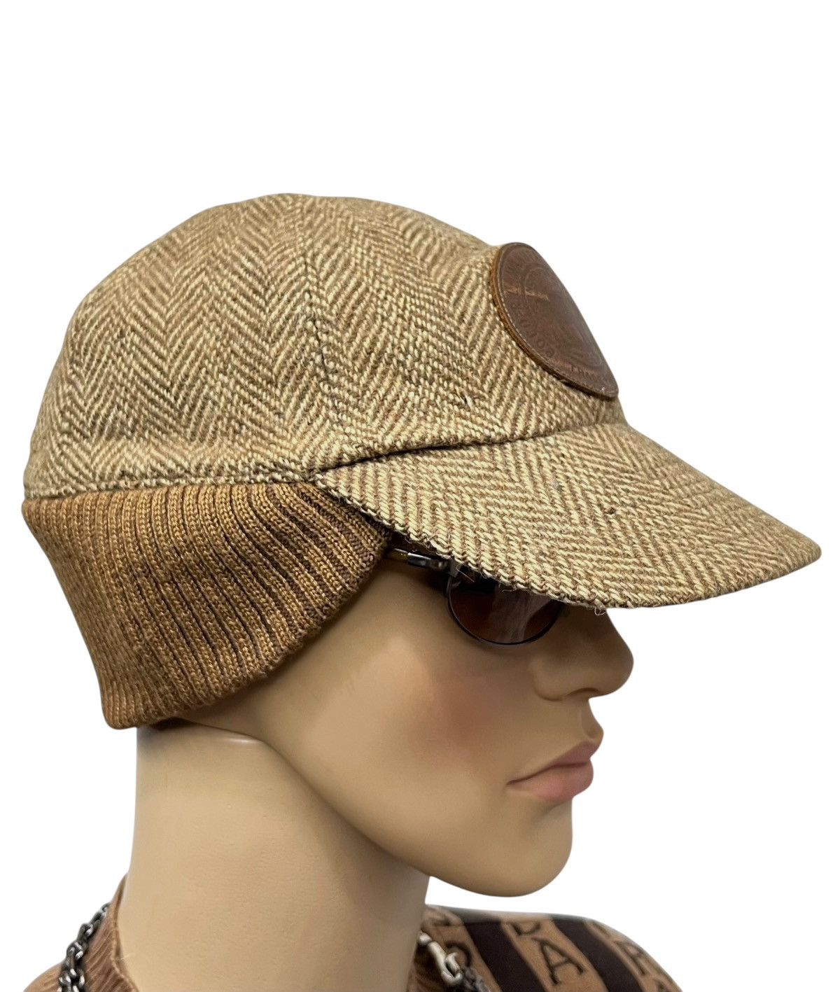 Polo Ralph Lauren Vintage Polo Ralph Lauren Wool Hat Leather Patch Size ONE SIZE - 4 Thumbnail