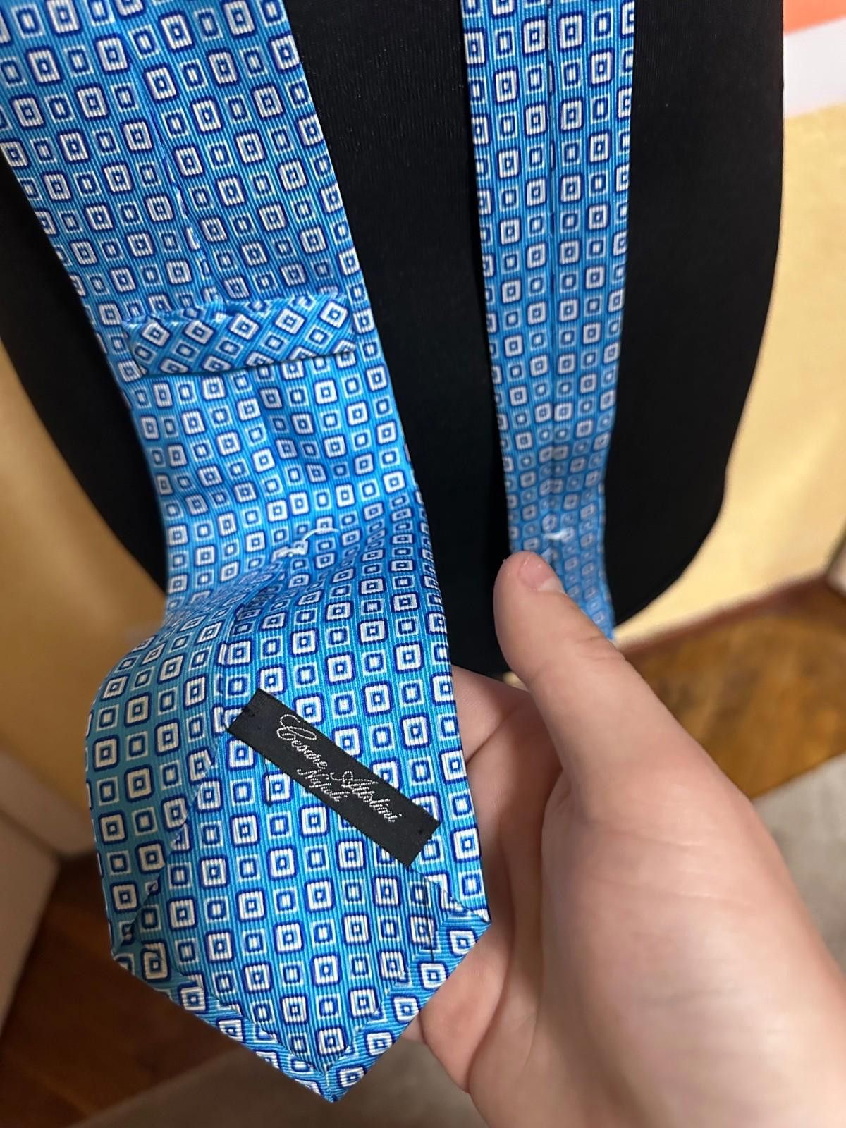 Cesare Attolini Cesare Attolini Silk Tie Blue Size ONE SIZE - 6 Thumbnail