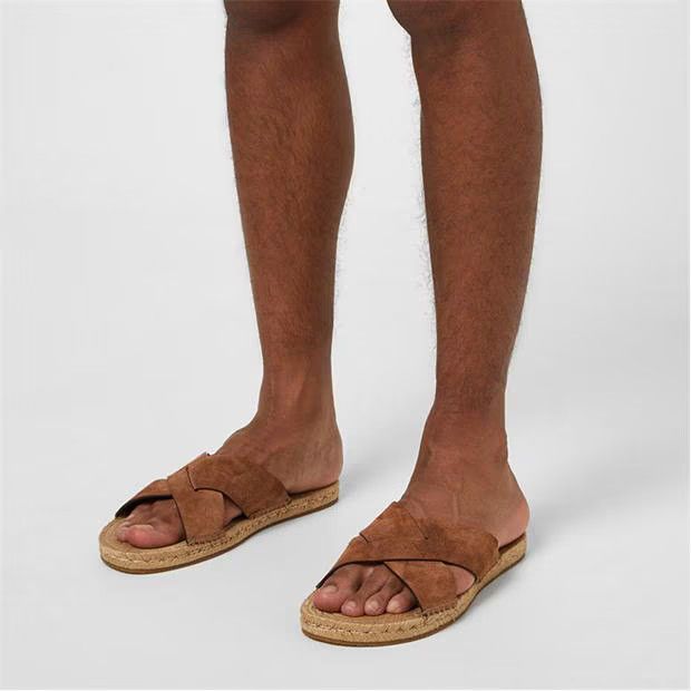 Z Zegna o1g2r1mq0824 Slides in Brown Size US 12 / EU 45 - 5 Thumbnail