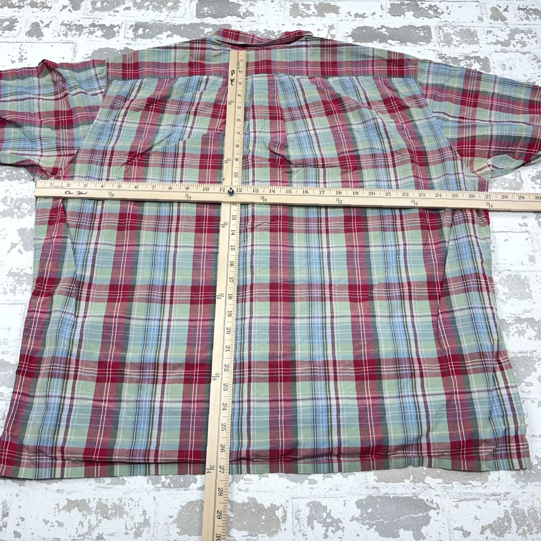 Ralph Lauren Ralph Lauren Shirt Men XL Pink Blue Button Up Tartan Plaid Camp Pocket Greggor Size US XL / EU 56 / 4 - 6 Thumbnail