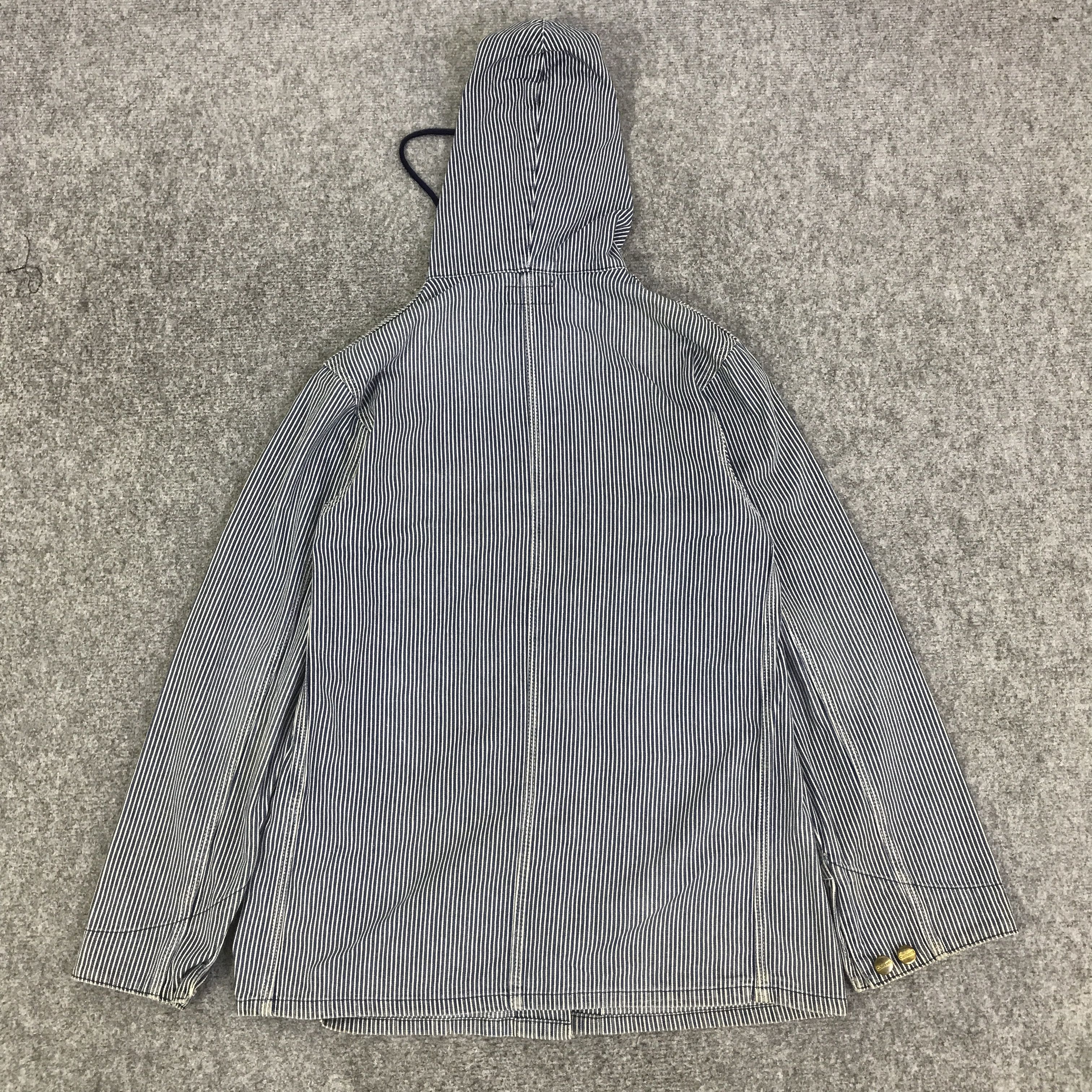 Carhartt CARHARTT INDIGO HICKORY HOODIE JACKET K80B4 Size US M / EU 48-50 / 2 - 3 Thumbnail