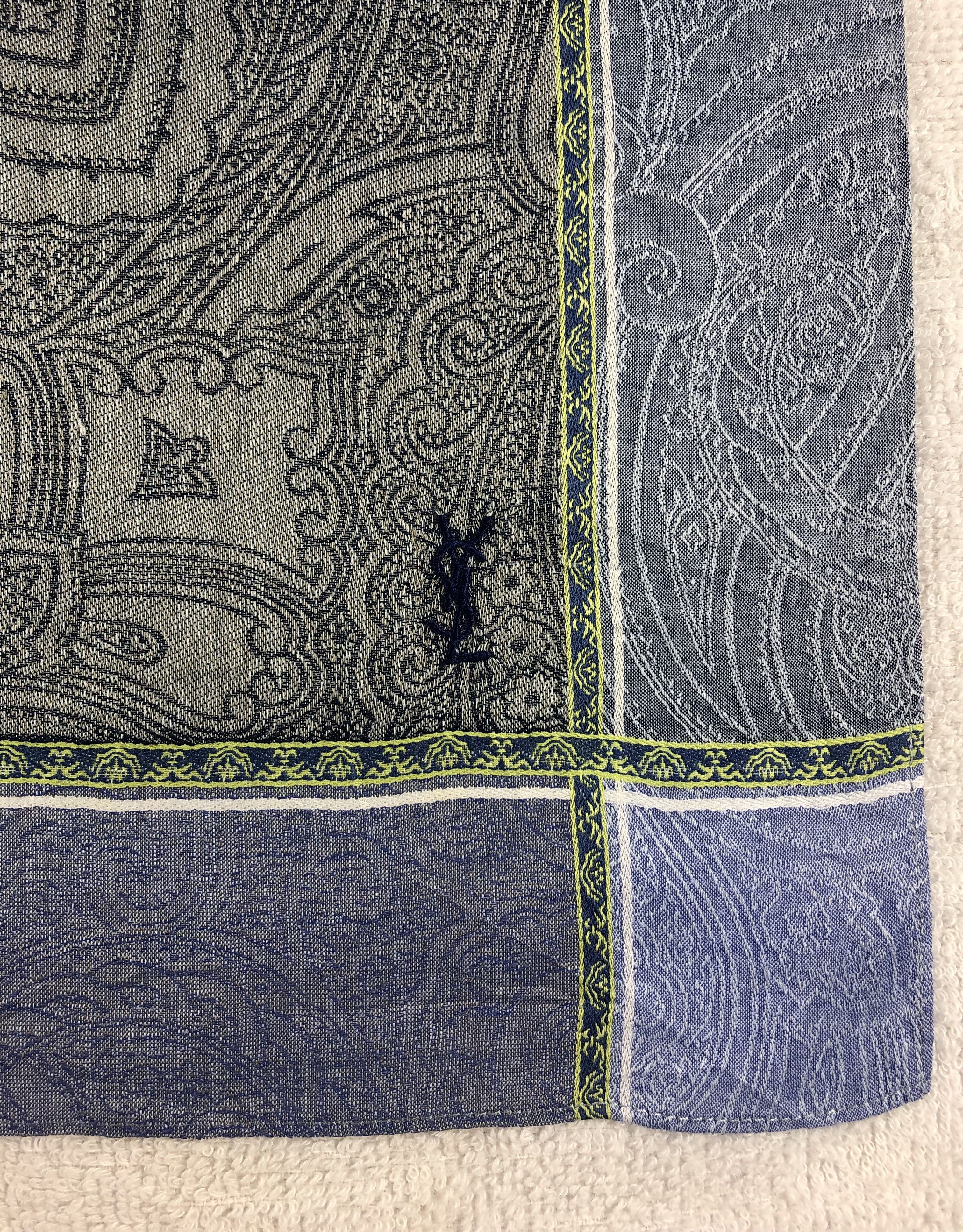 Yves Saint Laurent Yves Saint Laurent Handkerchief / Bandana / Neckerchief Size ONE SIZE - 5 Thumbnail
